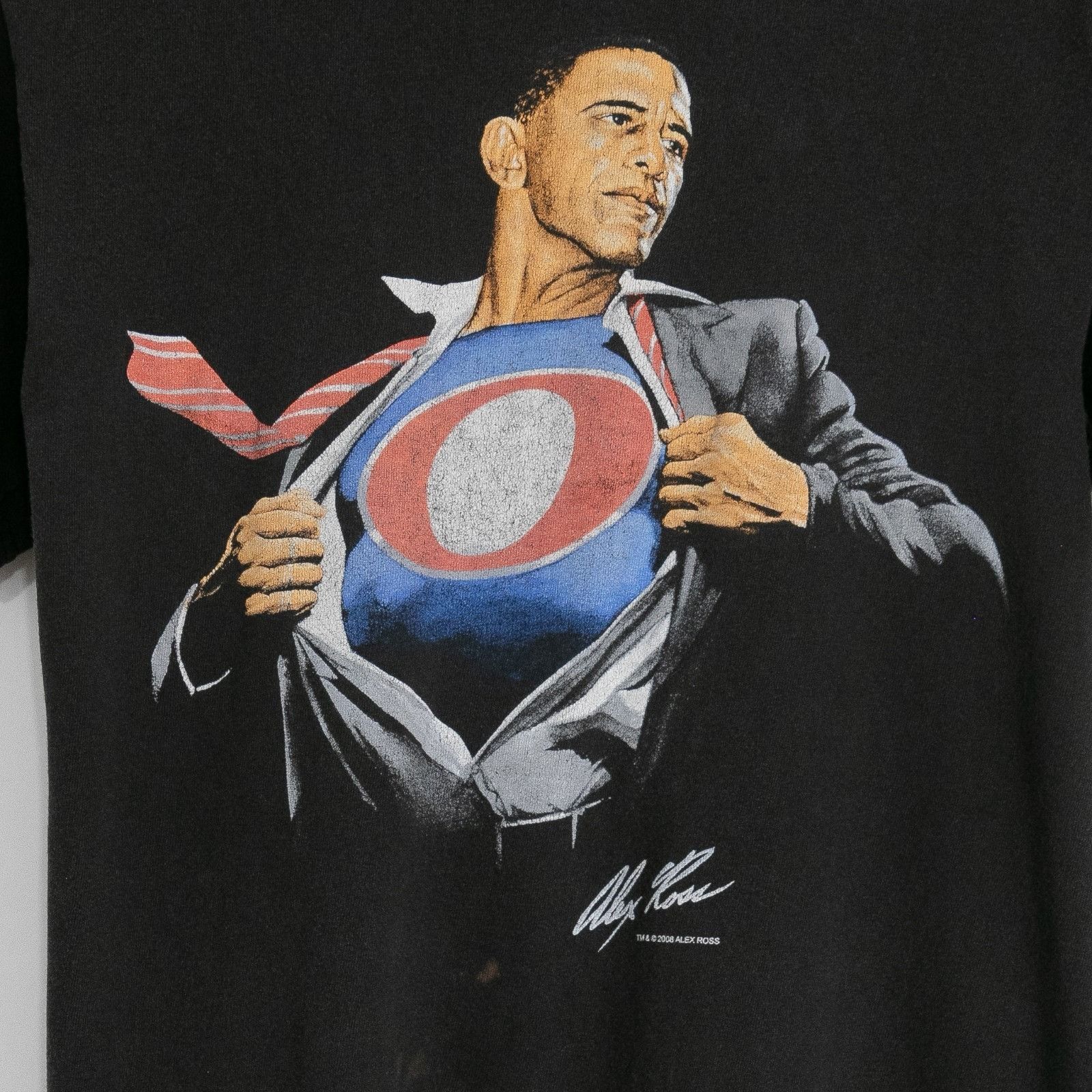 Vintage Vintage 2008 Barack Obama Graphitti T Shirt Small Distressed Size US S / EU 44-46 / 1 - 3 Thumbnail