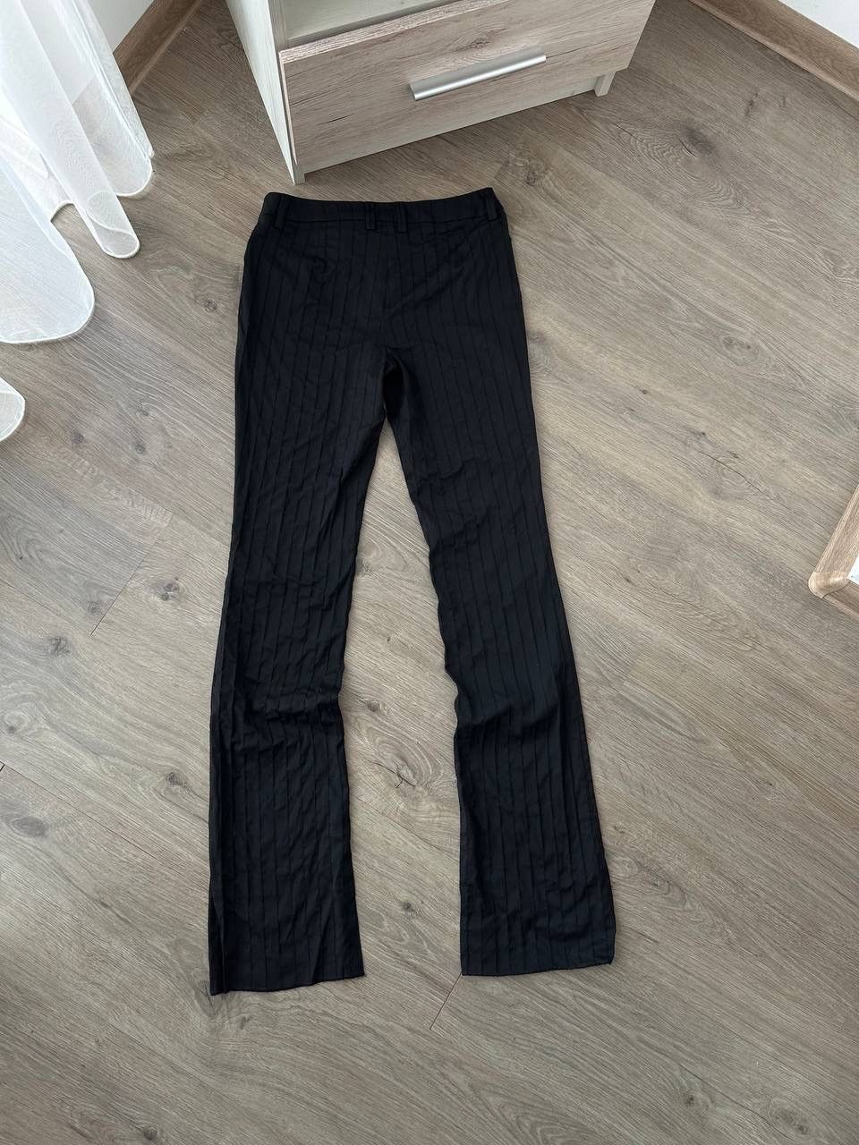Dolce & Gabbana × Vintage Vintage Dolce&Gabbana Wide Black Low Lading Pants Size 26" / US 2 / IT 38 - 1 Thumbnail