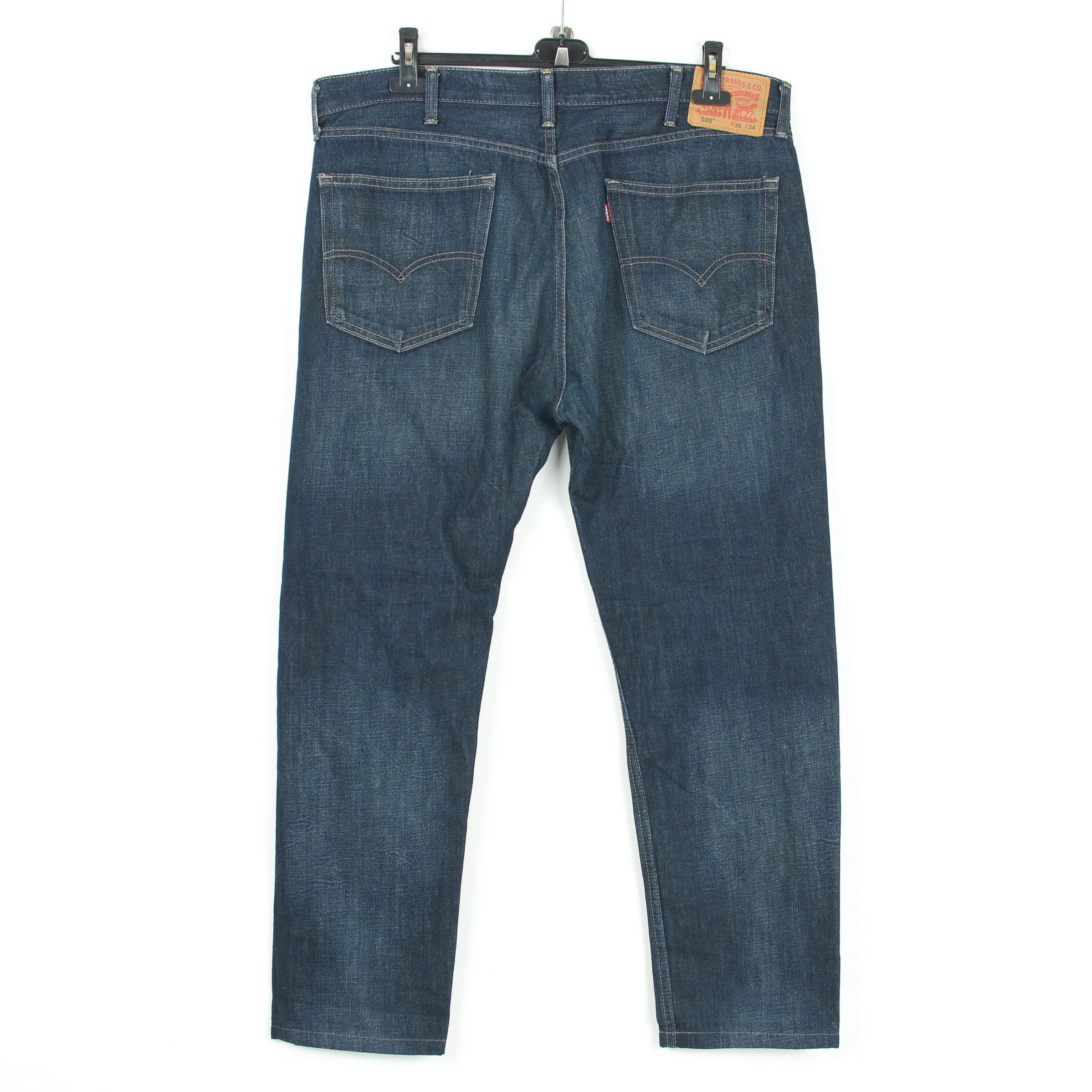Levi's 505 W38 L30 Regular Straight Leg Jeans Denim Pants Trousers Size US 38 / EU 54 - 3 Thumbnail