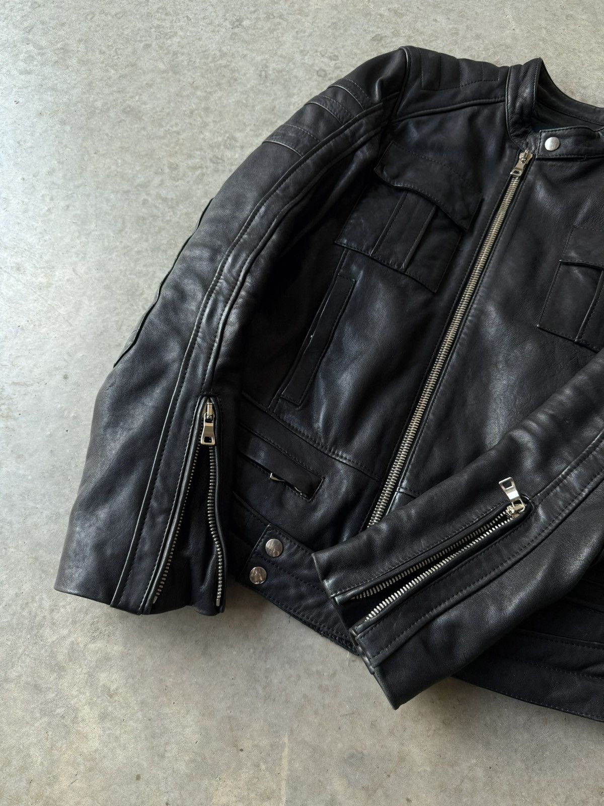 Balmain Balmain FW12 Leather Moto Jacket Size US M / EU 48-50 / 2 - 5 Thumbnail