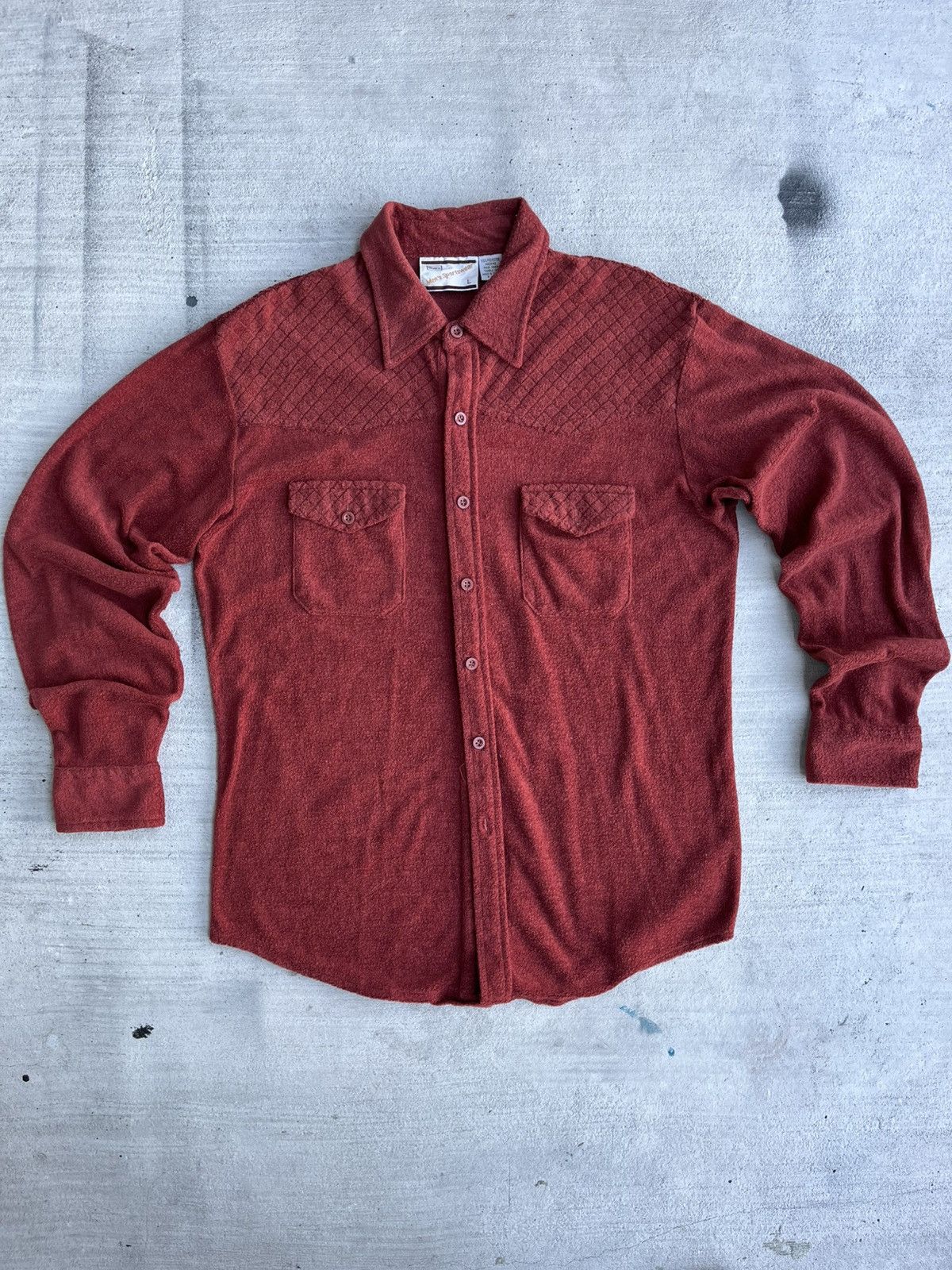 Sears × Vintage Vintage 70s Sears Terry Cloth Western Shirt large Size US L / EU 52-54 / 3 - 1 Thumbnail