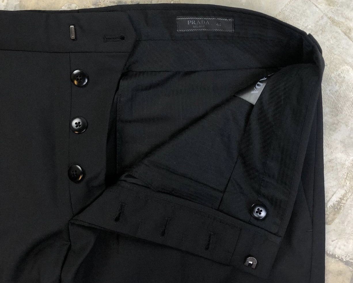Prada Prada - Wool Logo Pocket Trouser Size US 34 / EU 50 - 7 Thumbnail