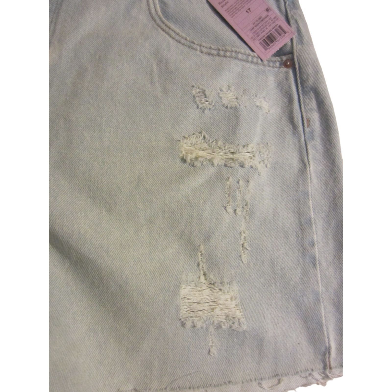 Other Wild Fable High-Rise Distressed Denim Cutoff Shorts 17 Size 37" - 4 Thumbnail