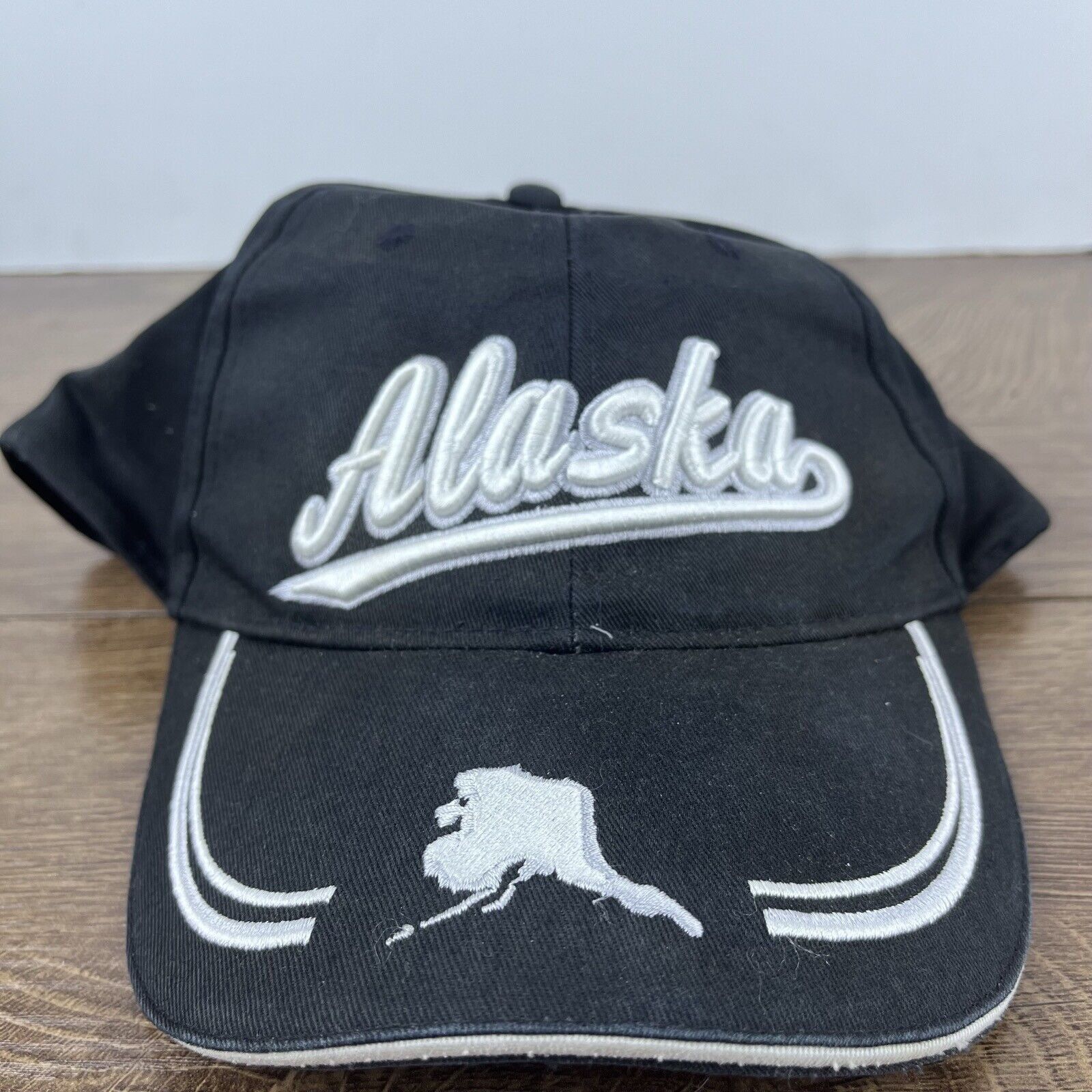 Other Alaska Hat Alaska State Black Hat Adjustable Adult Fit Hat B Size ONE SIZE - 2 Thumbnail