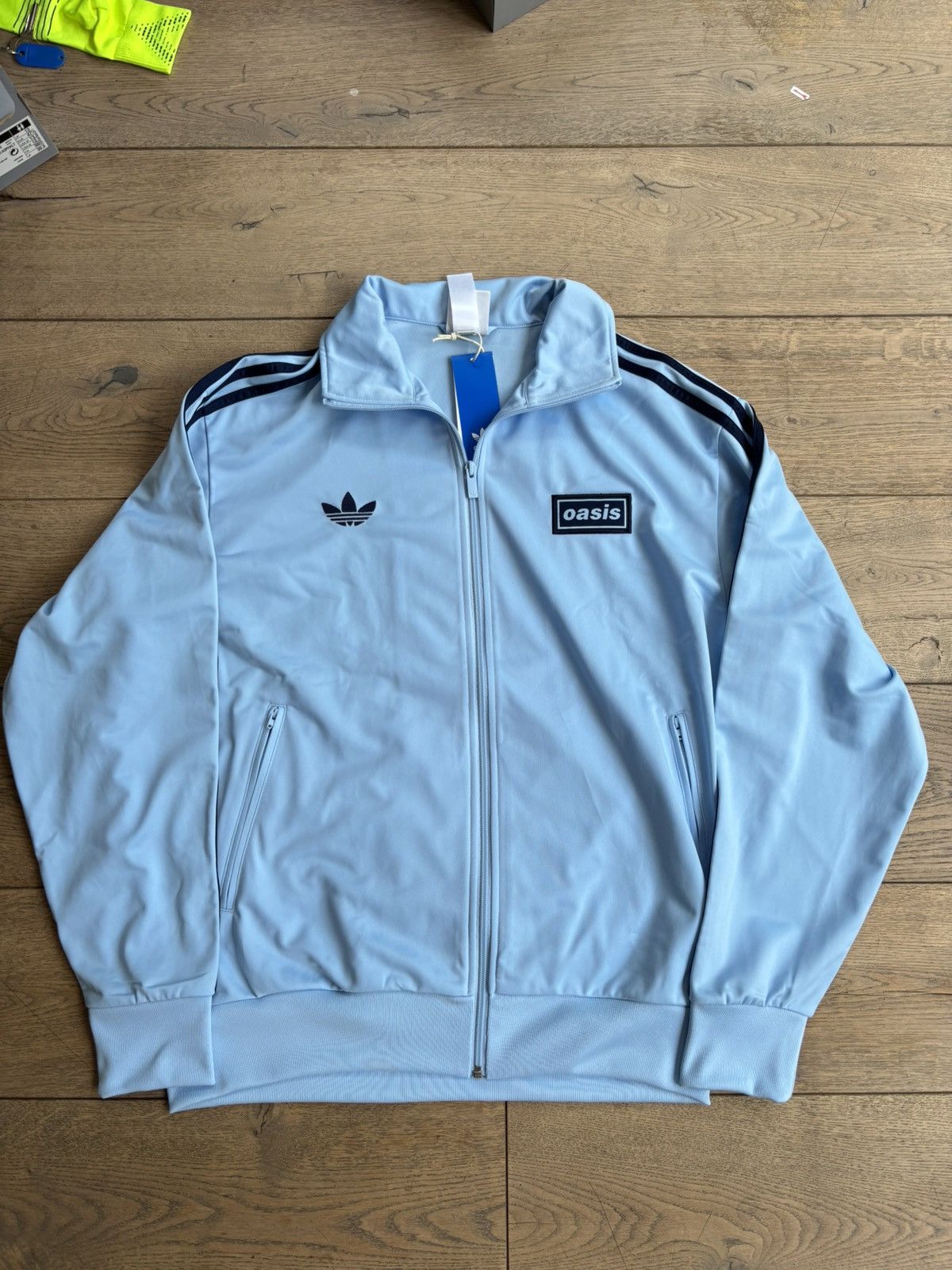 adidas Oasis Tour Firebird Track Top 青 L adidas TOUR FIREBIRD TRACK TOP - Blue | Free Shipping with