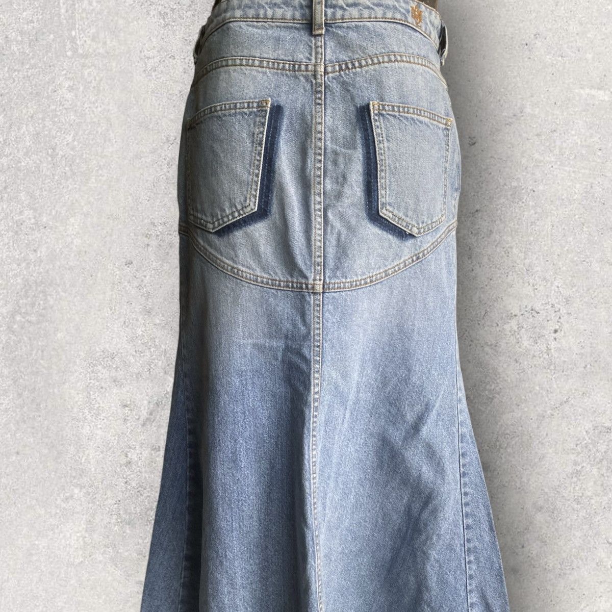 Alexander McQueen 2017 Denim Mermaid Skirt Size 28" / US 6 / IT 42 - 8 Thumbnail