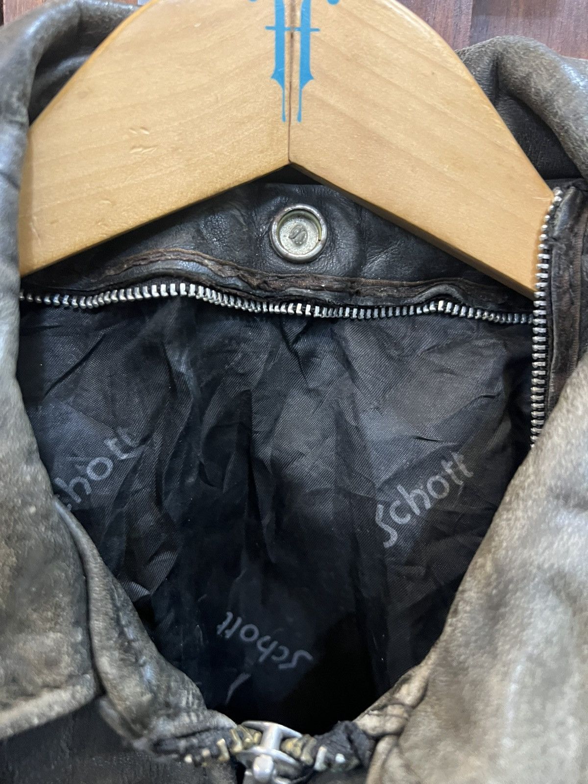 Schott Vintage Schott Genuine Leather Jacket Size US L / EU 52-54 / 3 - 5 Thumbnail