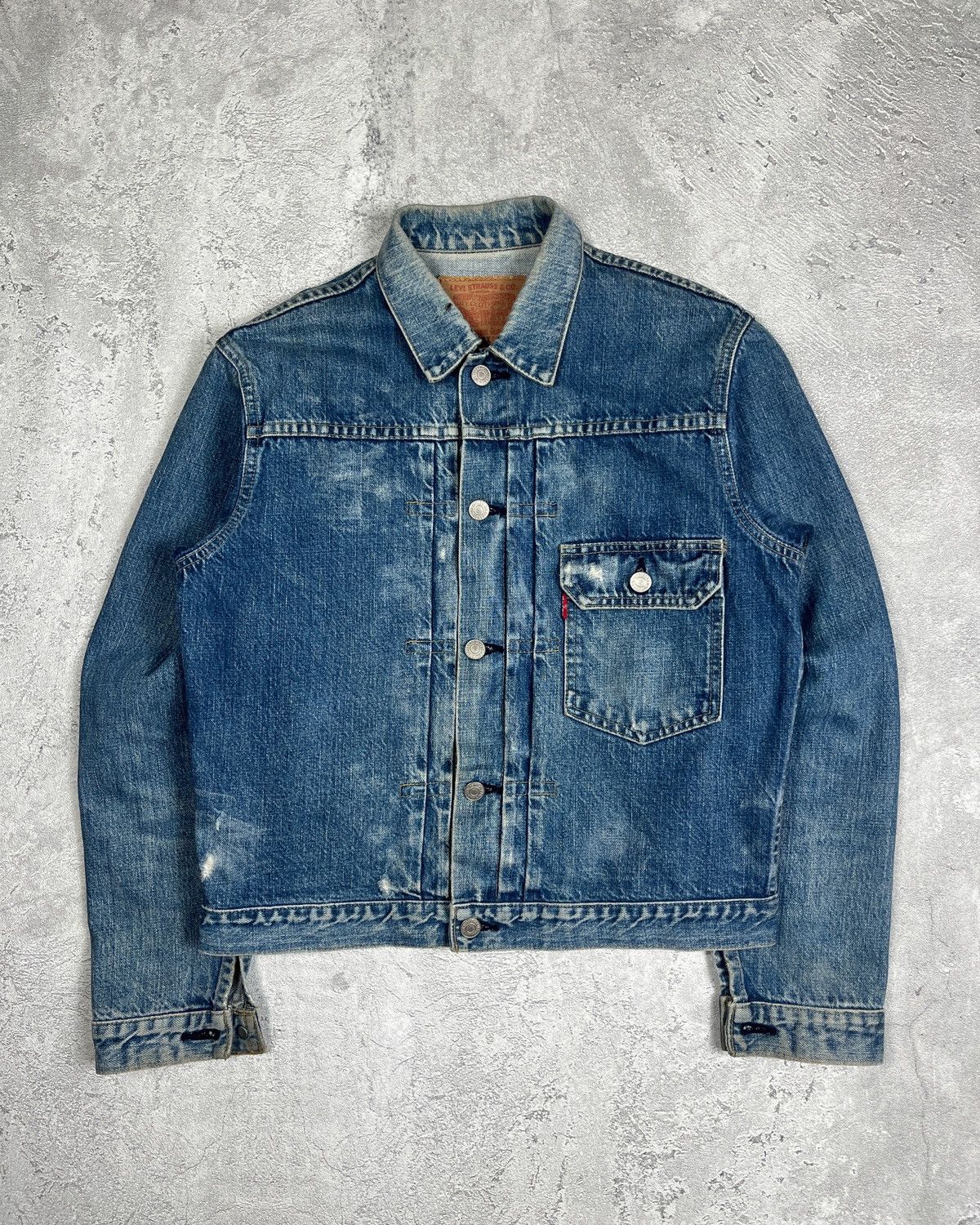 Japanese Brand Vintage Levi's Faded Type 2 Big E 71507xx Jacket