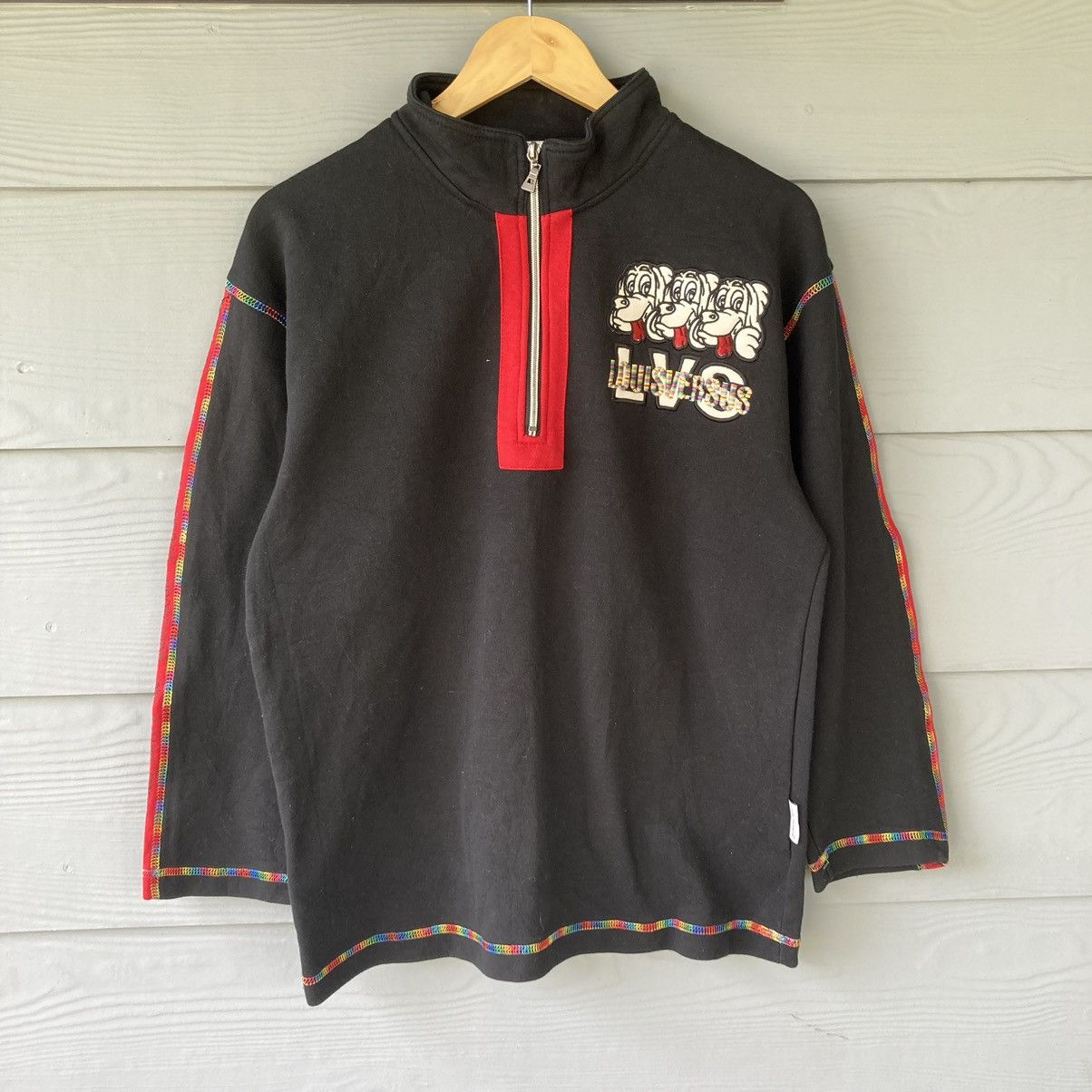 Vintage Vintage Louis Versus Black Sweatshirt Size US L / EU 52-54 / 3 - 1 Thumbnail