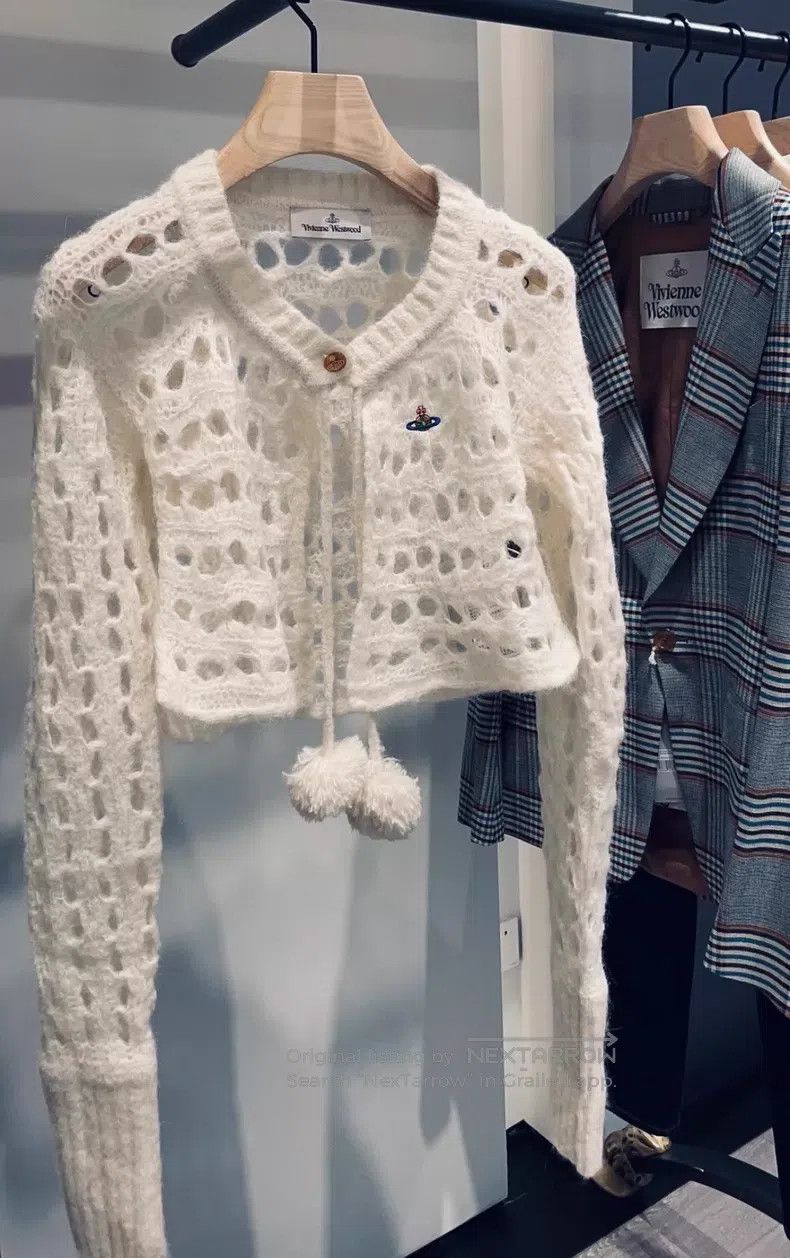 Vivienne Westwood Vivienne Westwood Knit Cardigan with 74% Alpaca Wool, 13% Size S / US 4 / IT 40 - 2 Thumbnail