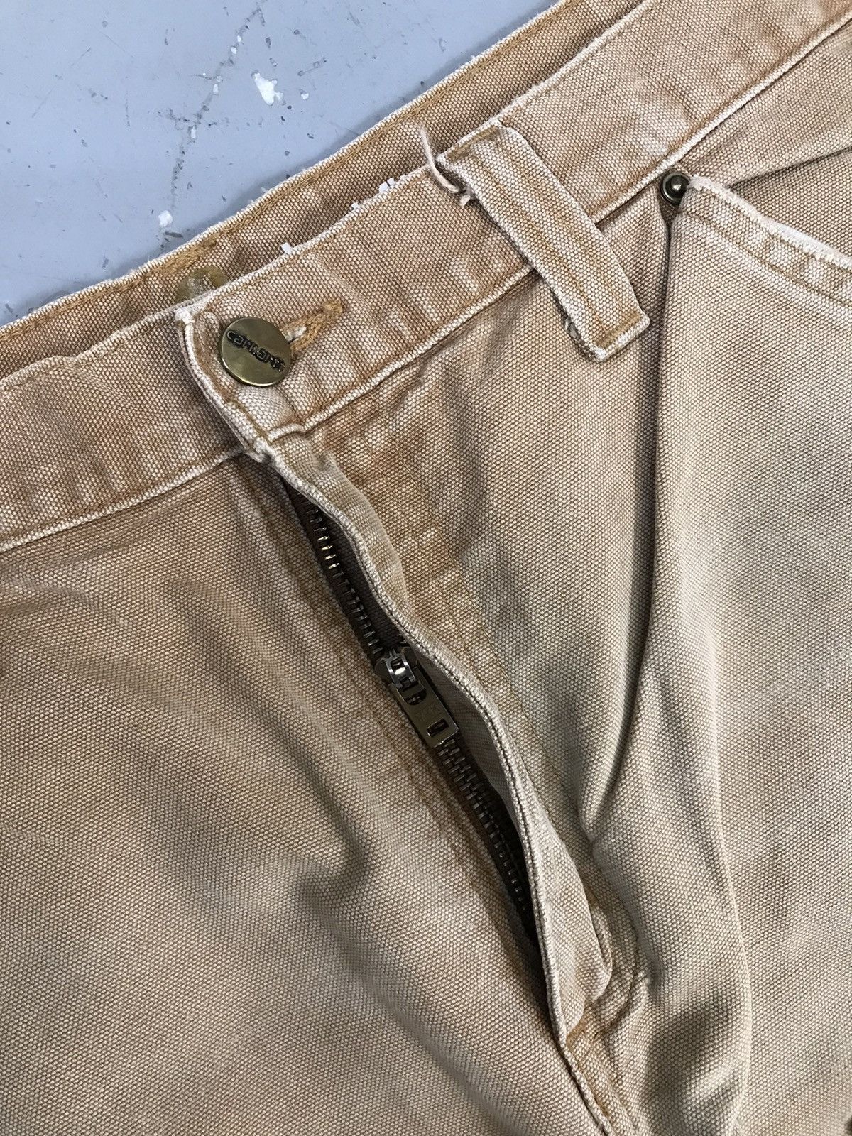 Carhartt × Vintage Vintage sunfade Carhartt b11 BRN double knee denim Size US 36 / EU 52 - 6 Thumbnail