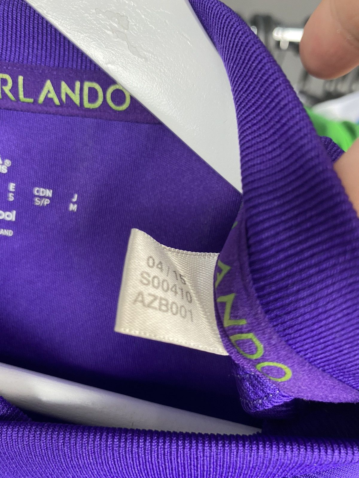 Adidas 2015/16 ADIDAS ORLANDO CITY HOME SOCCER FOOTBALL JERSEY SHIR Size US S / EU 44-46 / 1 - 9 Thumbnail