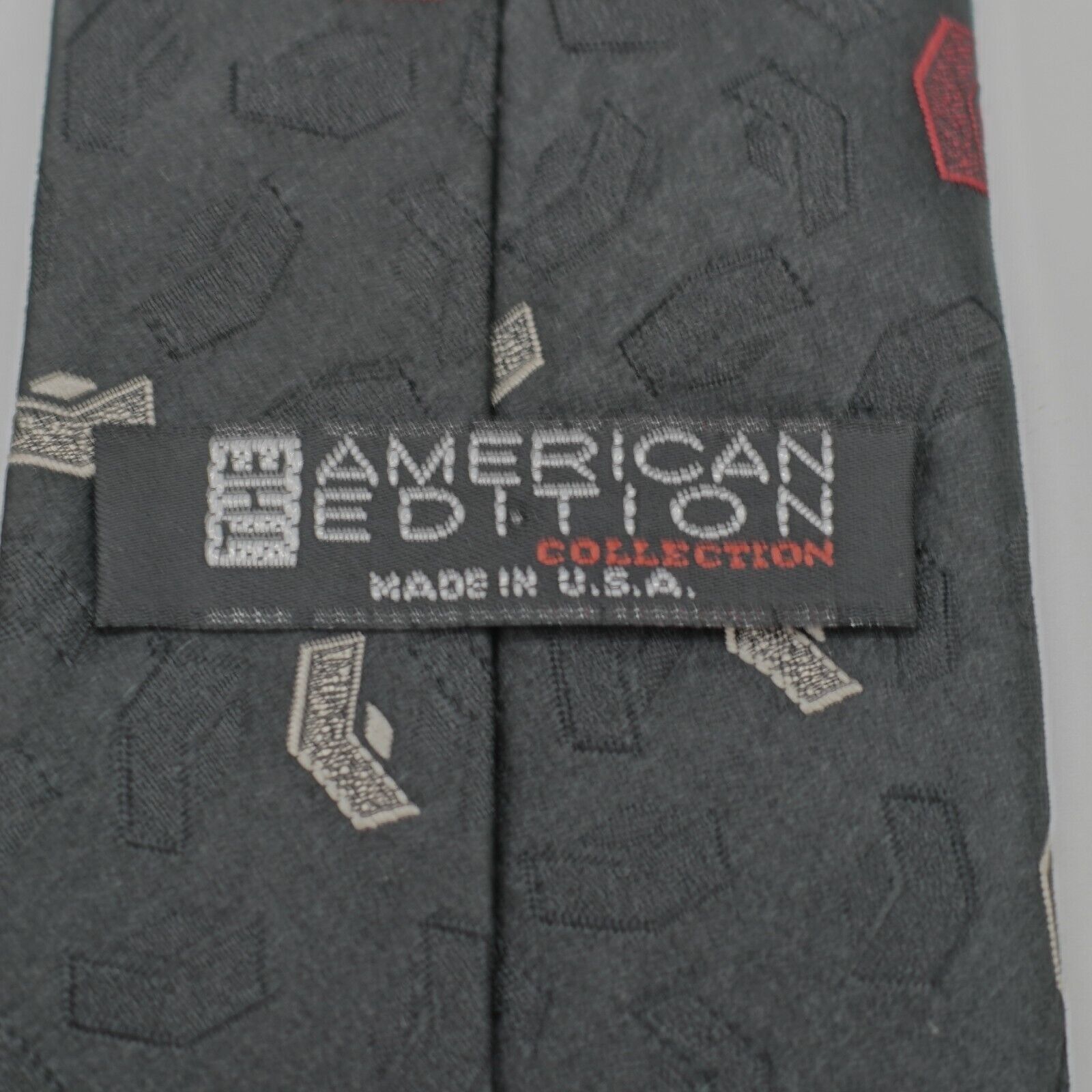 Vintage The American Edition Collection Black Red Woven Abstract Sho Size ONE SIZE - 3 Thumbnail