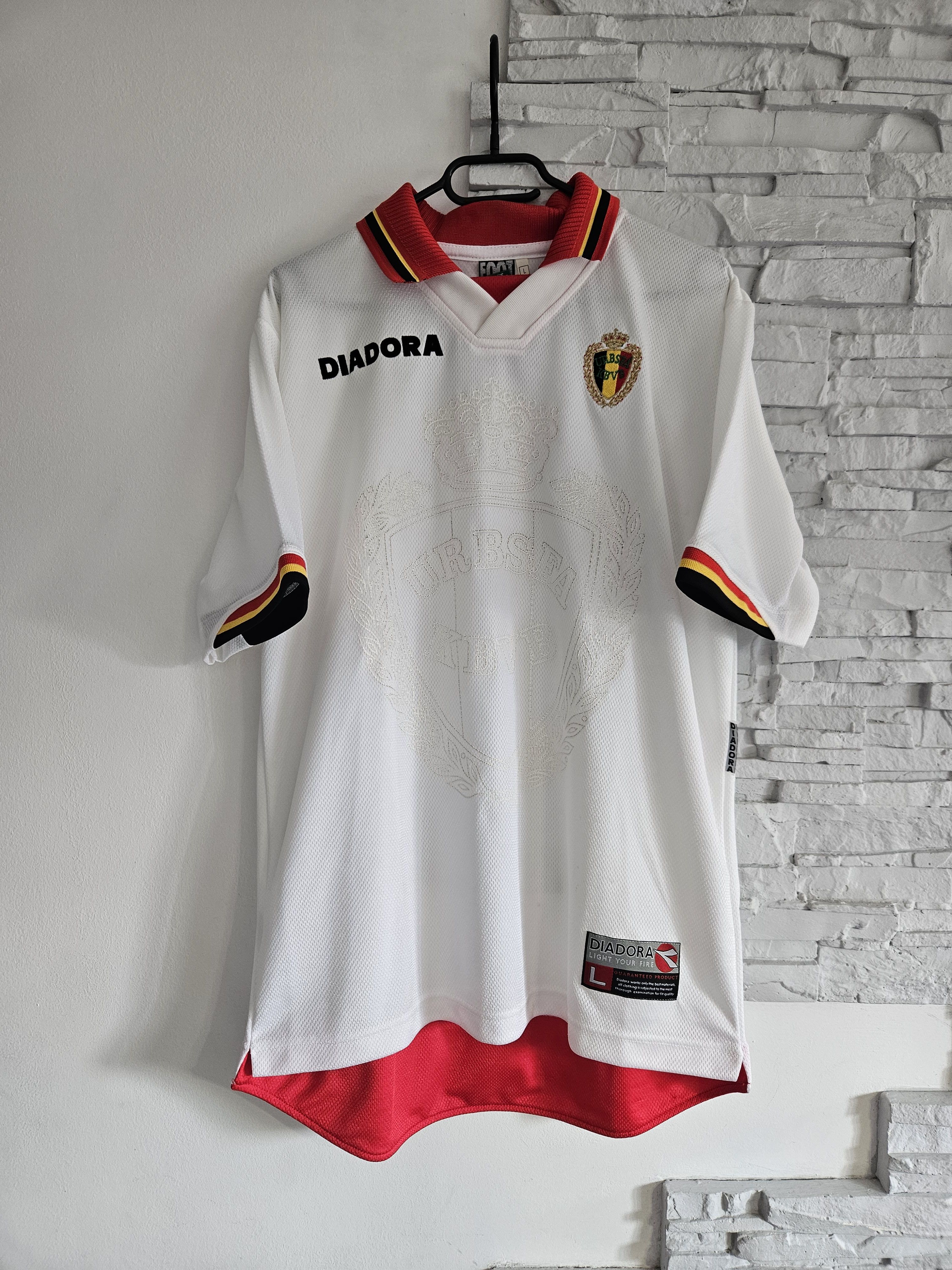 T-shirt Diadora Belgium 1996 Away vintage