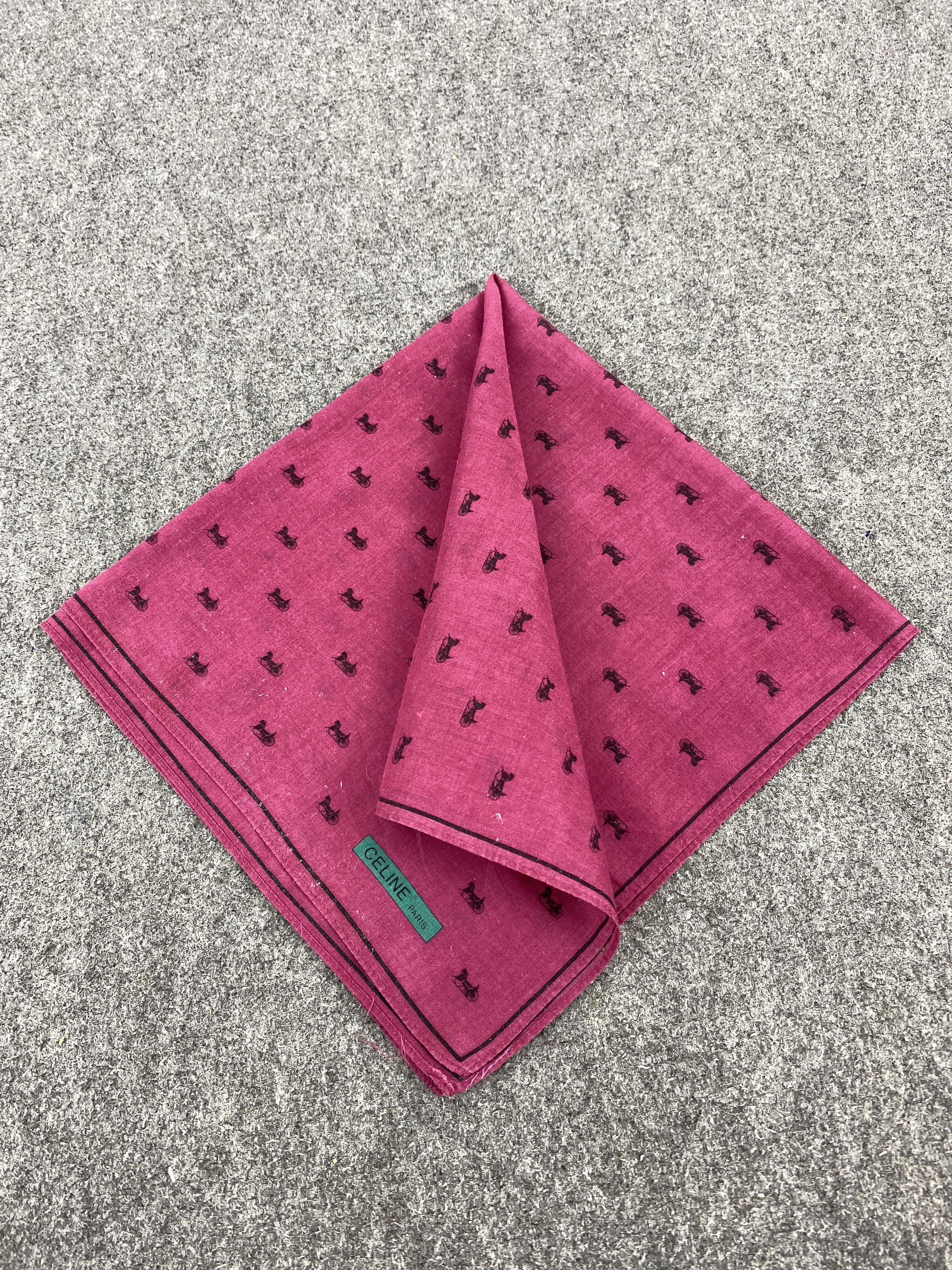 Celine Vintage Celine Handkerchief / Neckerchief KT0359 Size ONE SIZE - 3 Thumbnail