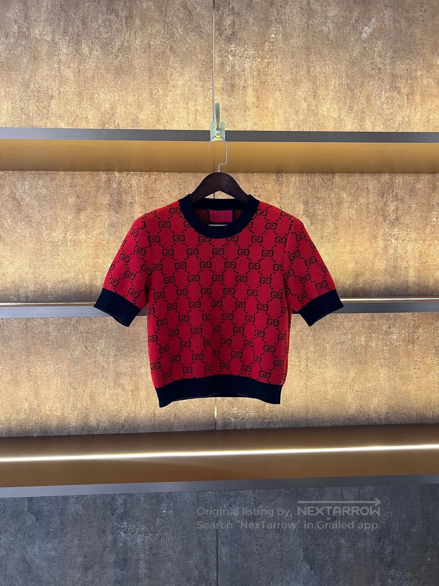 Gucci Guicci All-over Printed Knit Short Sleeve| Size M / US 6-8 / IT 42-44 - 1 Thumbnail
