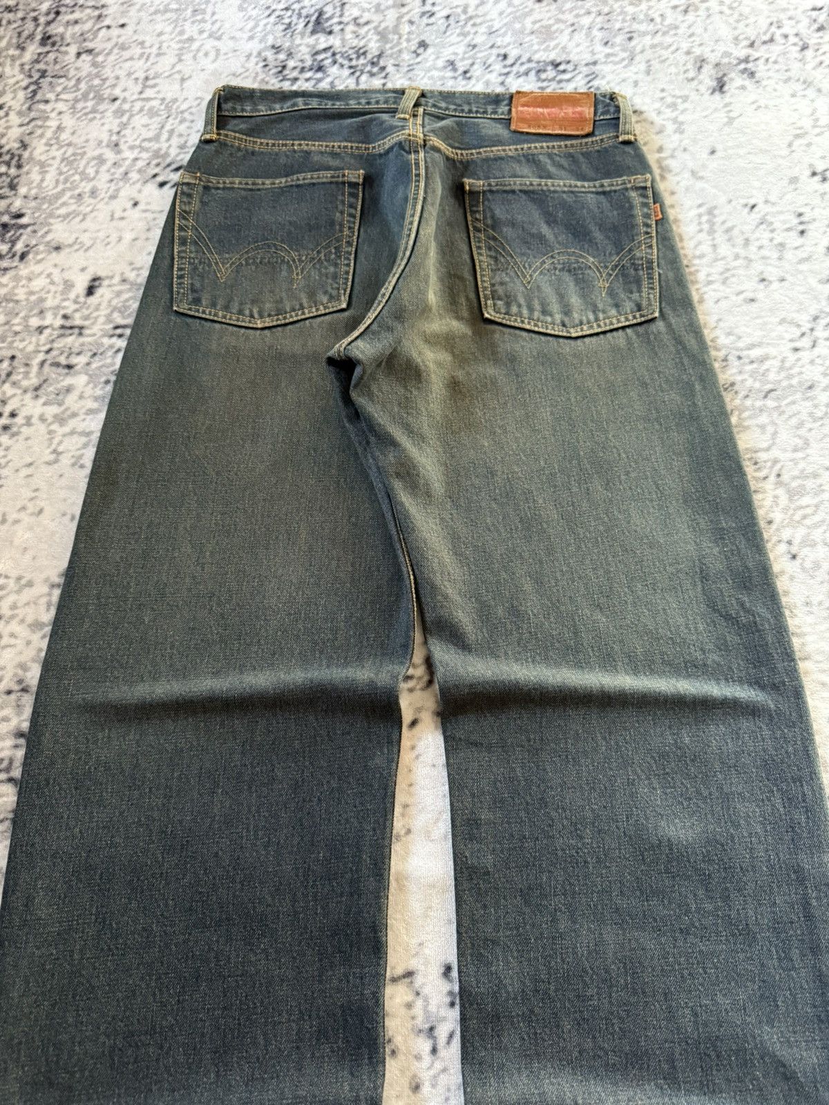 Edwin EDWIN 505 Type 1 OG Mud Wash Selvedge Loose Jeans Size US 30 / EU 46 - 14 Thumbnail