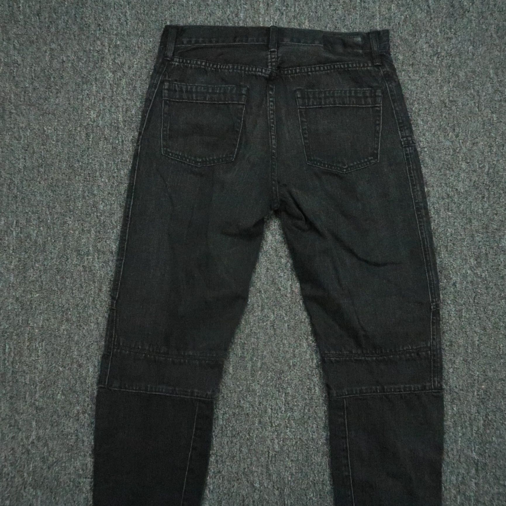 Polo Ralph Lauren Polo Ralph Lauren Women's Jeans 28 Black Moto Biker Ankle Zip 5-Pocket Size 28" / US 6 / IT 42 - 6 Thumbnail