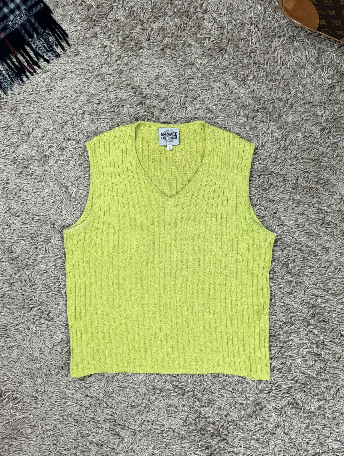 Versace Vintage Versace sweater vest y2k style original luxury item Size M / US 6-8 / IT 42-44 - 1 Thumbnail