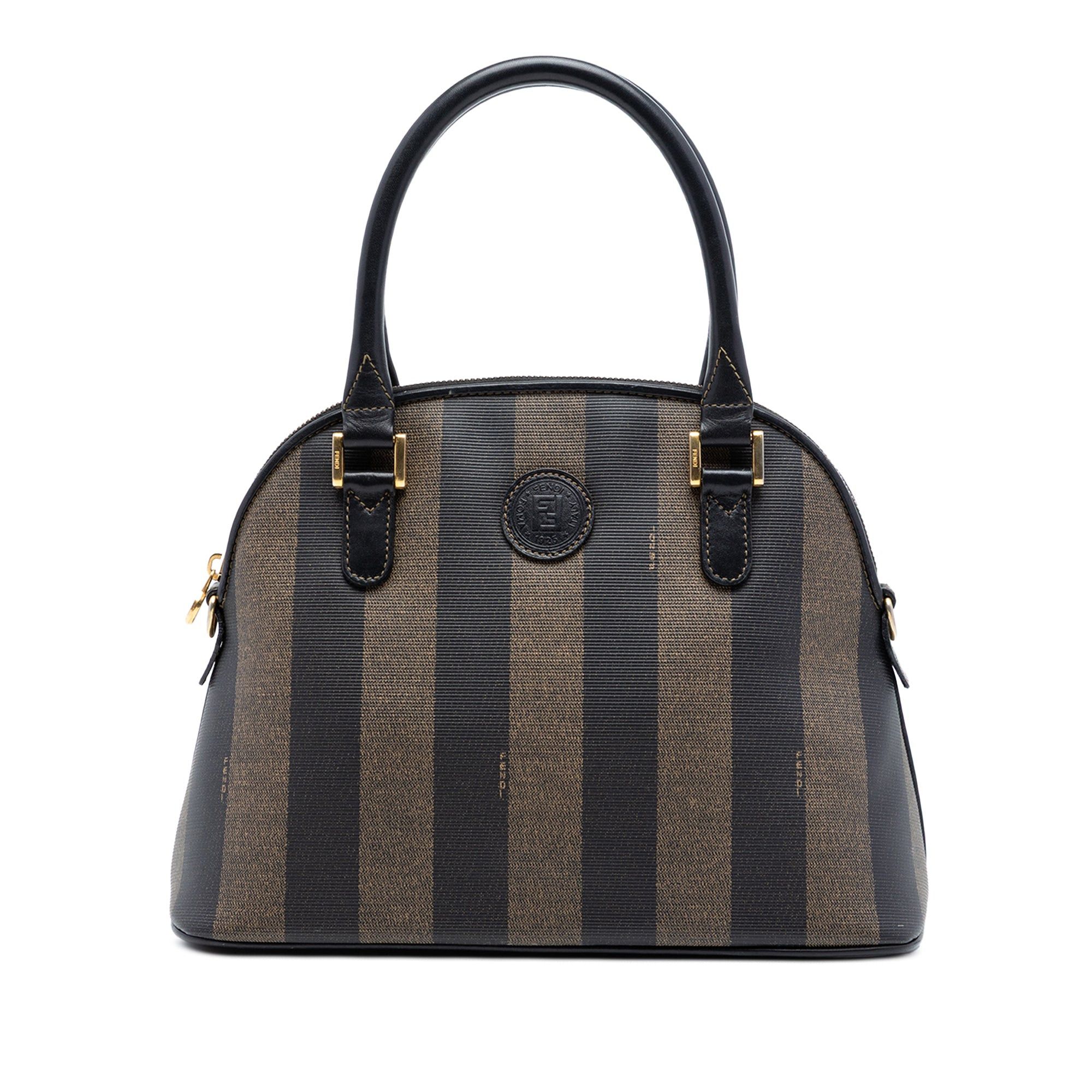 Fendi Pequin Coated Canvas Dome Satchel Size ONE SIZE - 1 Thumbnail