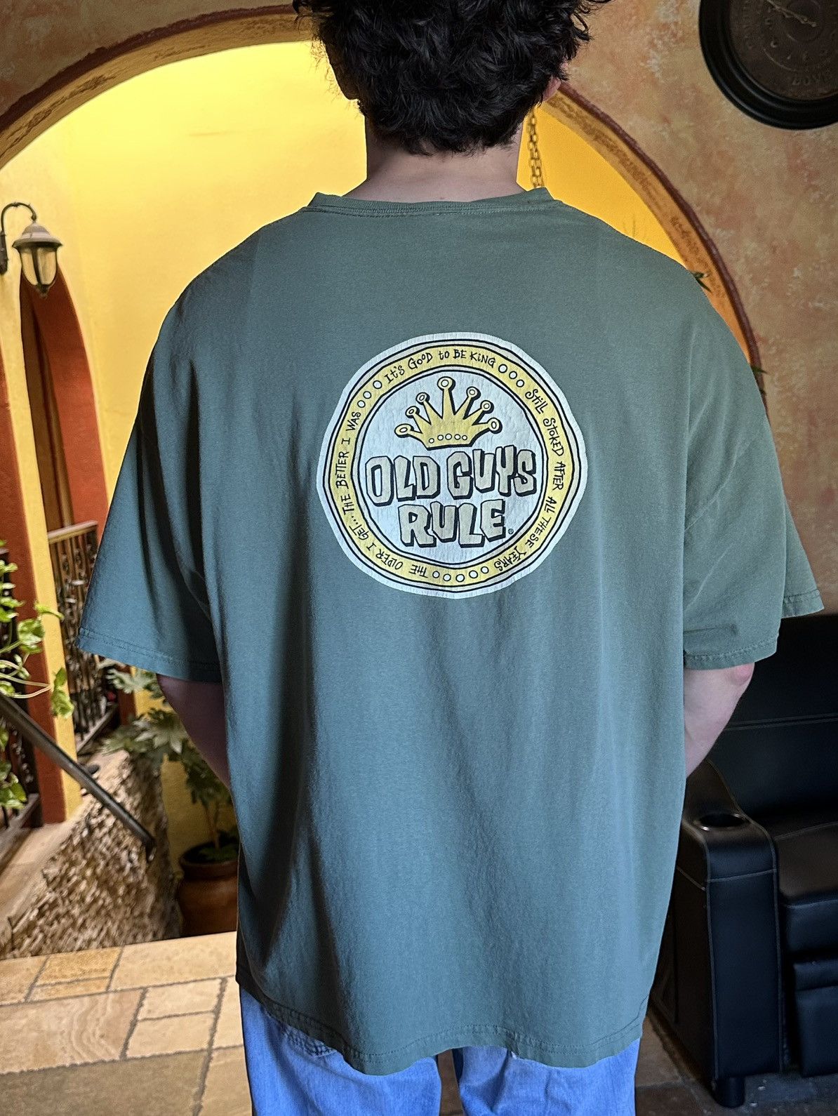 Vintage 📌 vintage Old Guys Rule Stussy tee skate Size US XXL / EU 58 / 5 - 8 Thumbnail