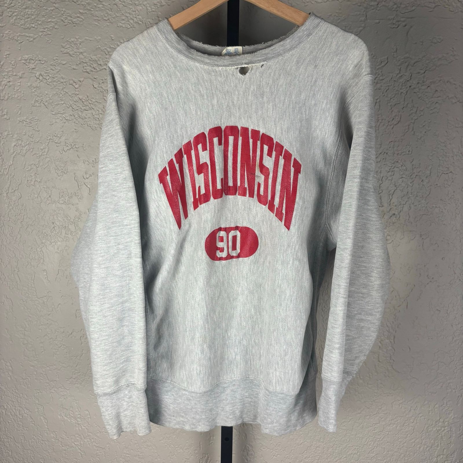 Champion Madison Wisconsin University Champion Reverse Weave 90s XL Size US XL / EU 56 / 4 - 1 Thumbnail