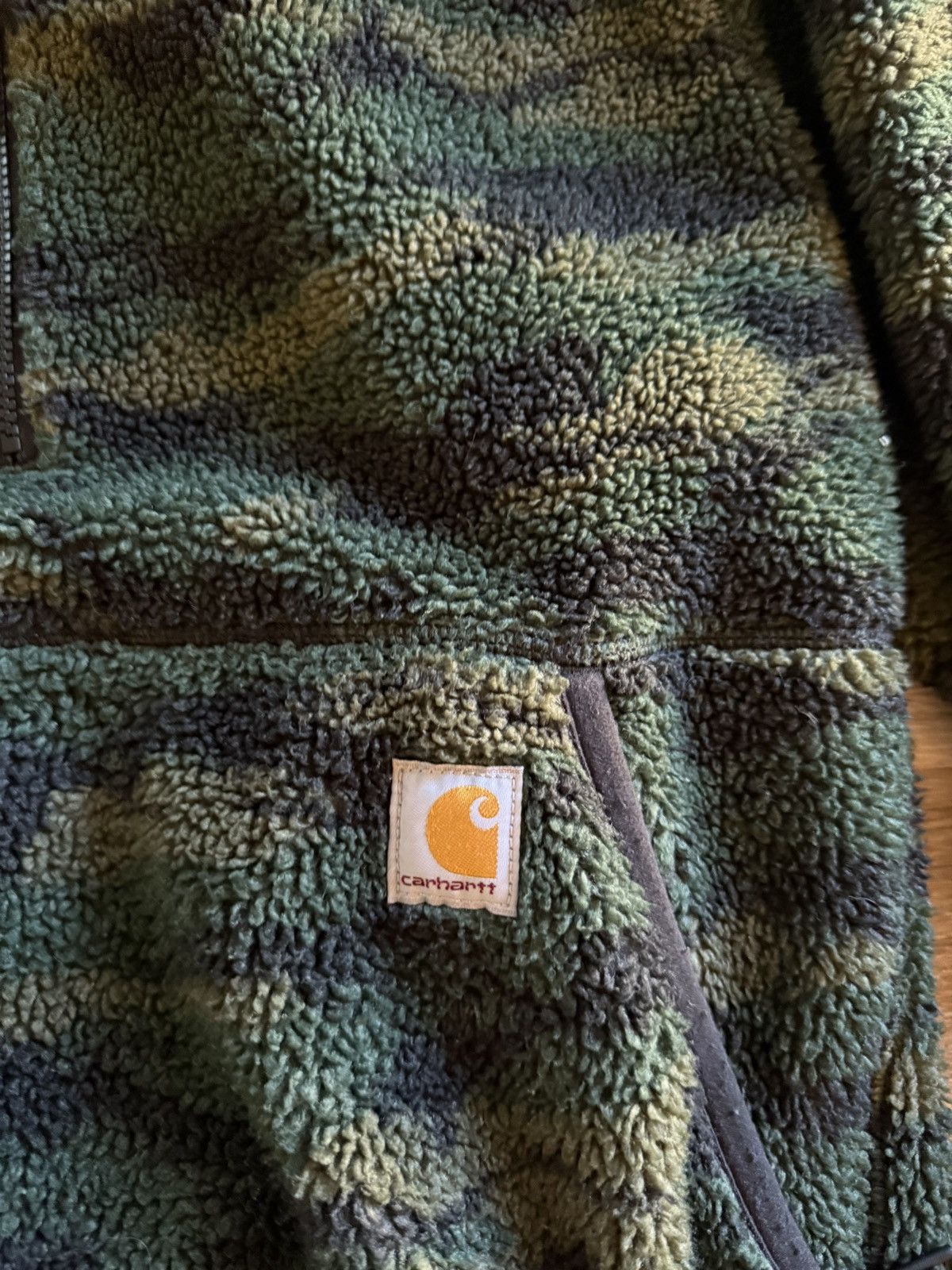 Carhartt Carhartt Half Zip Fleece Jacket Camouflage size Medium Size US M / EU 48-50 / 2 - 2 Thumbnail