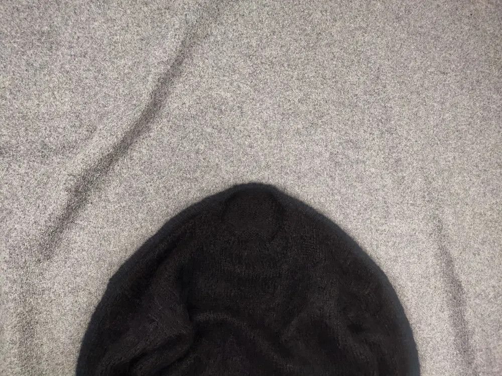 Vintage Vintage 90's Black Fuzzy Mohair Hand Knit Oversized Sweater Size M / US 6-8 / IT 42-44 - 1 Thumbnail