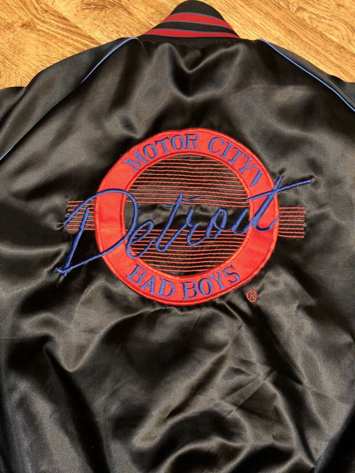The Game × Vintage Vtg 90s The Game Motor City DETROIT BAD BOYS Varsity Jacket Size US L / EU 52-54 / 3 - 2 Thumbnail