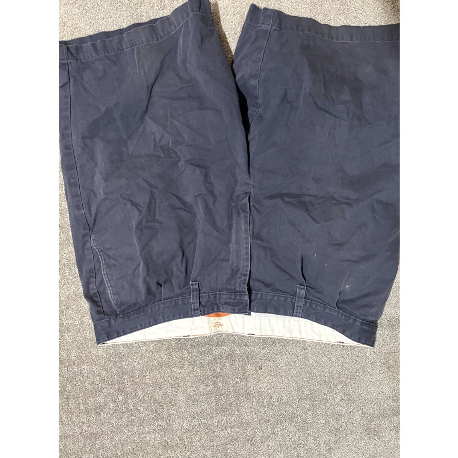 Dockers DOCKERS Men Shorts Bermuda Solid Flat Front 40 Blue Casual Pockets Cotton Size US 40 / EU 56 - 4 Thumbnail