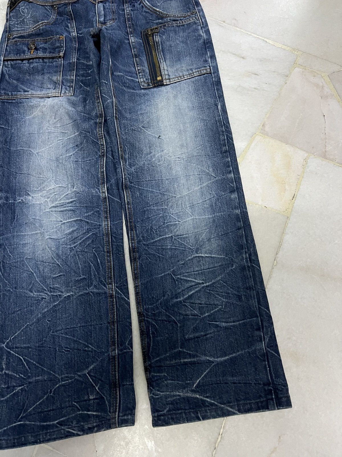 If Six Was Nine × Japanese Brand 💥Vintage 90’s Style Nylaus Clothing Bushpants Clawmark Jean Size US 30 / EU 46 - 5 Thumbnail