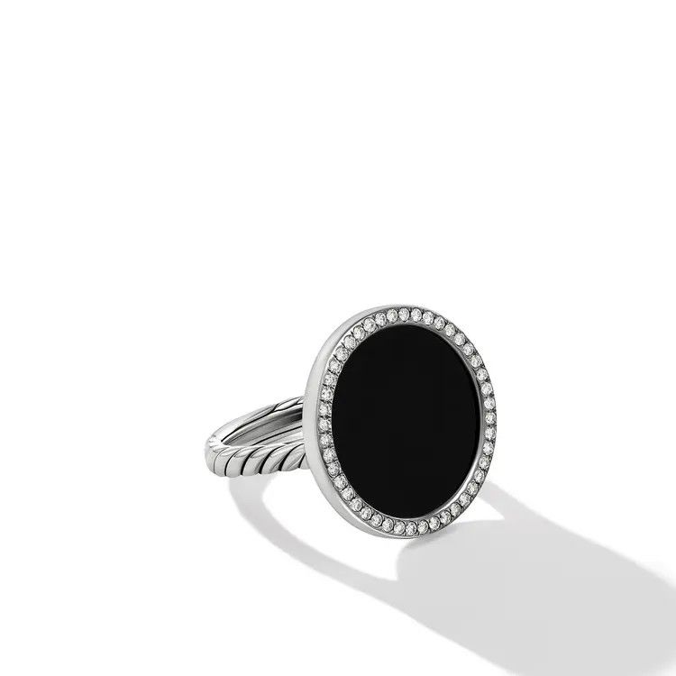 David Yurman o1w1db10526 R17014D Size:7/Ring With Diamond in Silver Size ONE SIZE - 1 Thumbnail