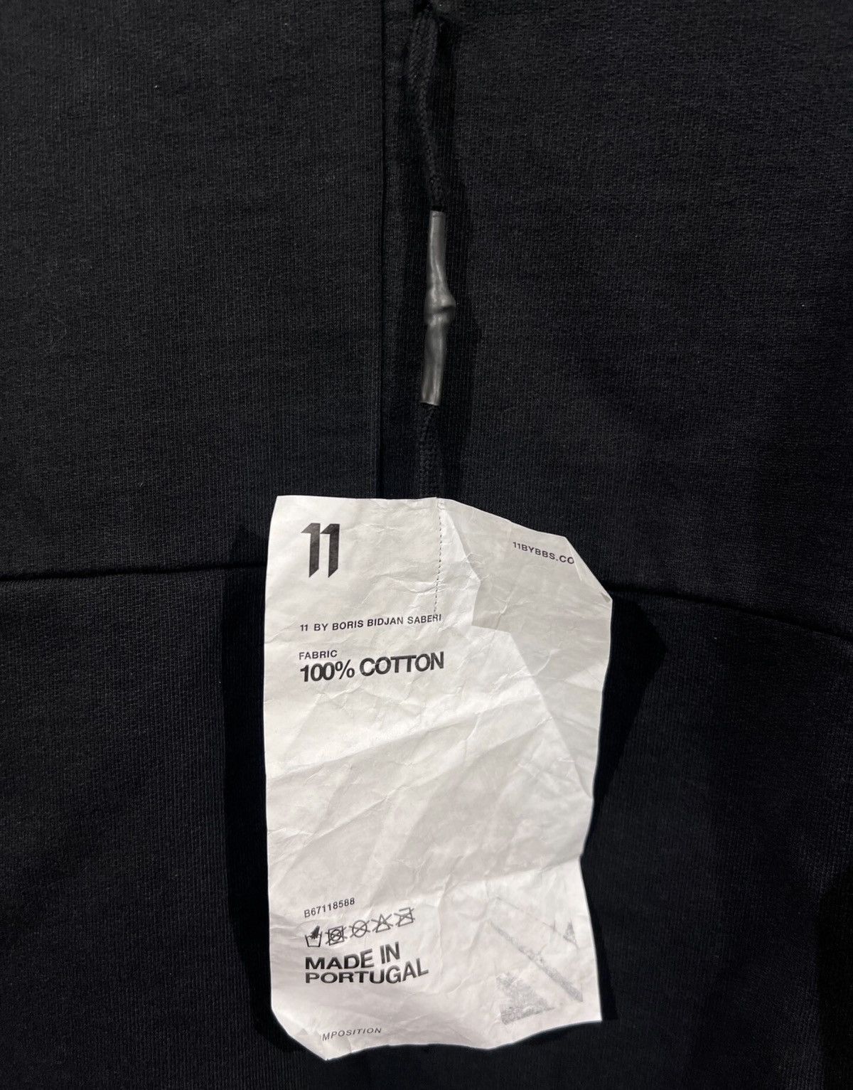 11ByBBS Basic Label-Patch Crewneck Sweatshirt