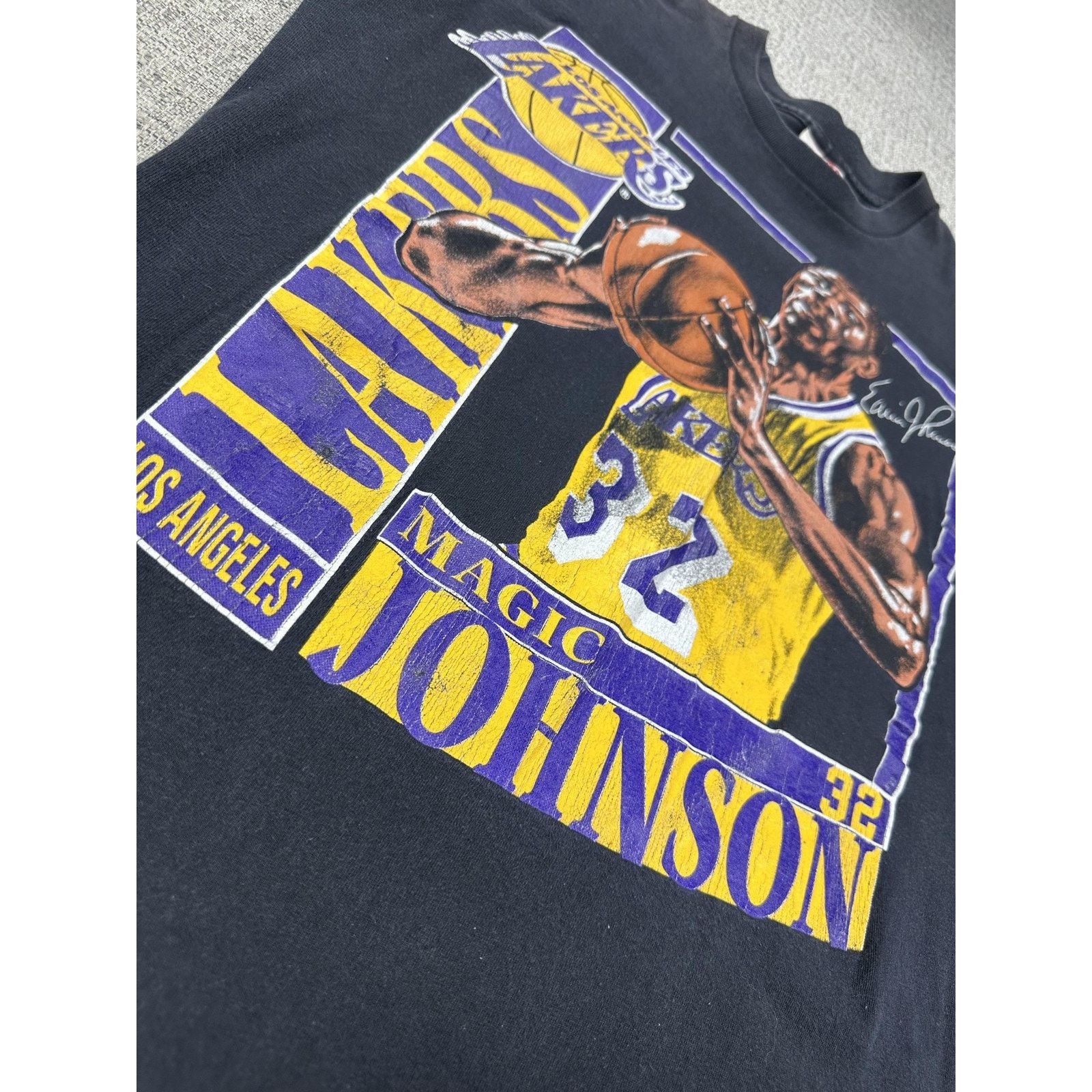Nutmeg Los Angeles Lakers Shirt Sz L NBA Magic Johnson 90s Nutmeg Size US L / EU 52-54 / 3 - 7 Thumbnail