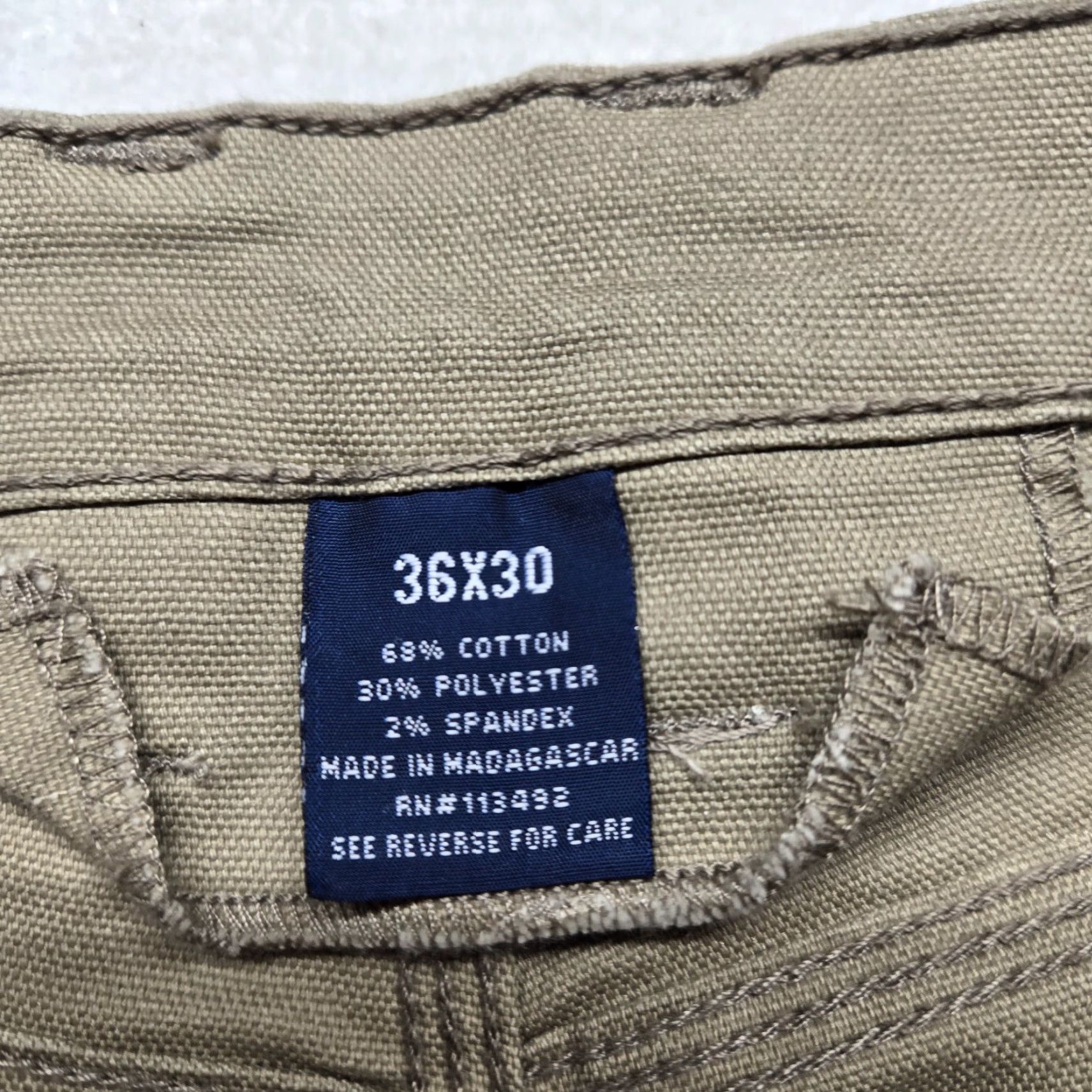 J Brand VINTAGE RK Brand Carpenter Pants Workwear 36x30 Tan Canvas Straight Leg Mens Size US 36 / EU 52 - 3 Thumbnail
