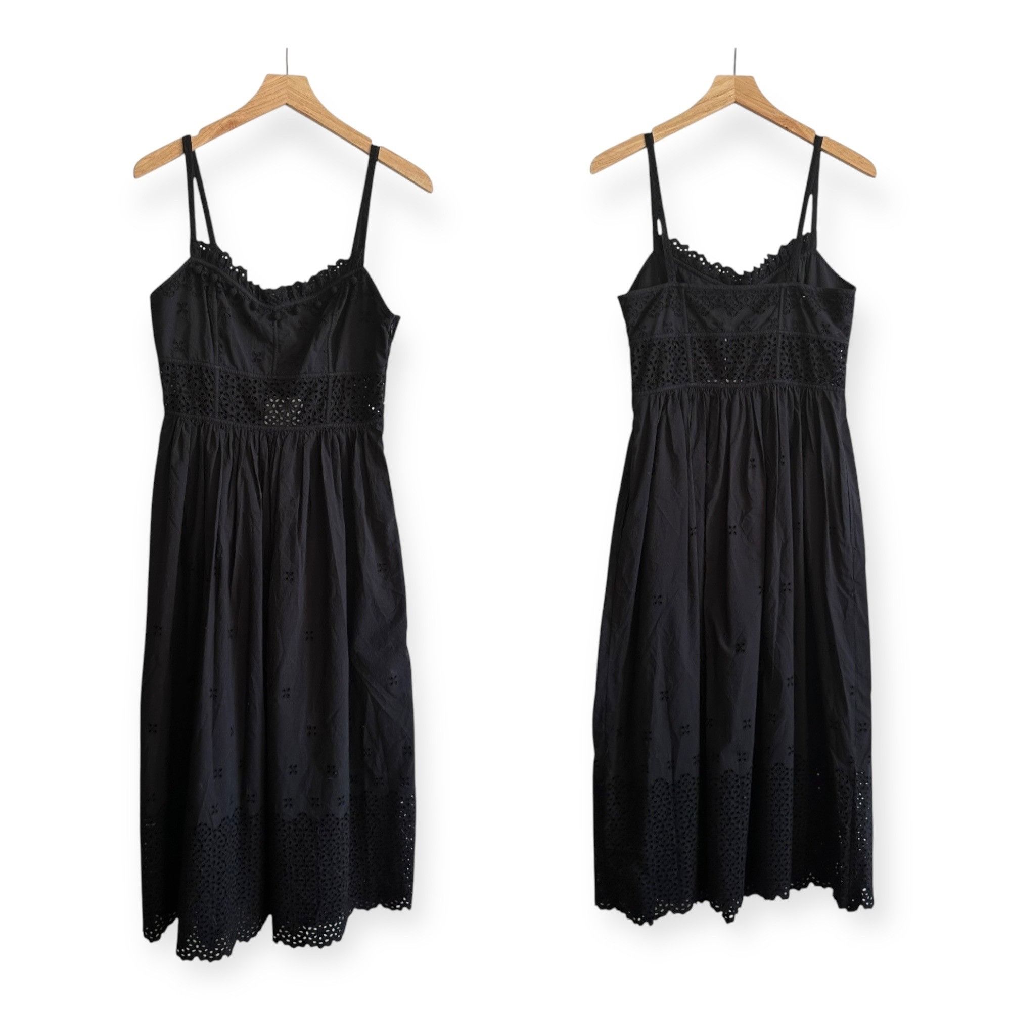 Ulla Johnson ULLA JOHNSON Celestia Broderie Anglaise Cotton Midi Dress, Size S / US 4 / IT 40 - 15 Thumbnail