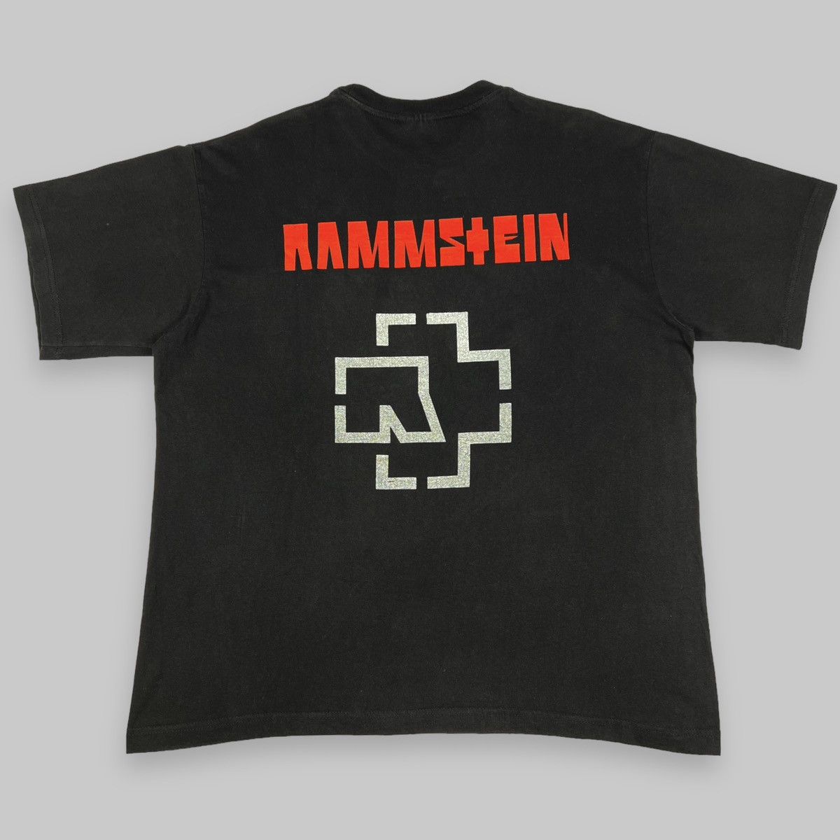 Band Tees Vintage 90s Rammstein ‘Flame Logo’ Turbogadget Euro T Shirt Size US XL / EU 56 / 4 - 3 Thumbnail