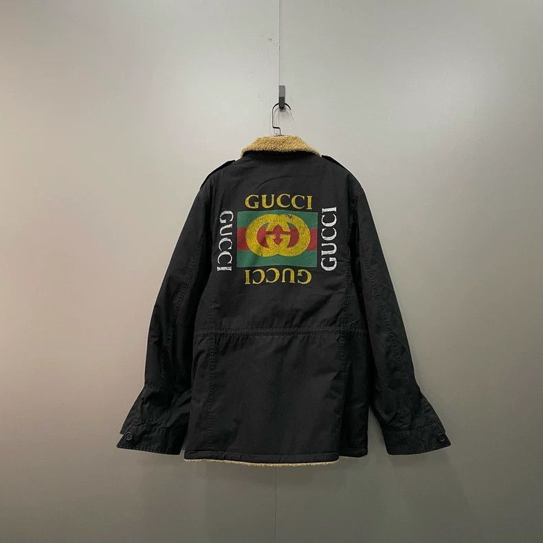 Gucci Gucci Logo Shearling Jacket-2506 Size US M / EU 48-50 / 2 - 2 Thumbnail