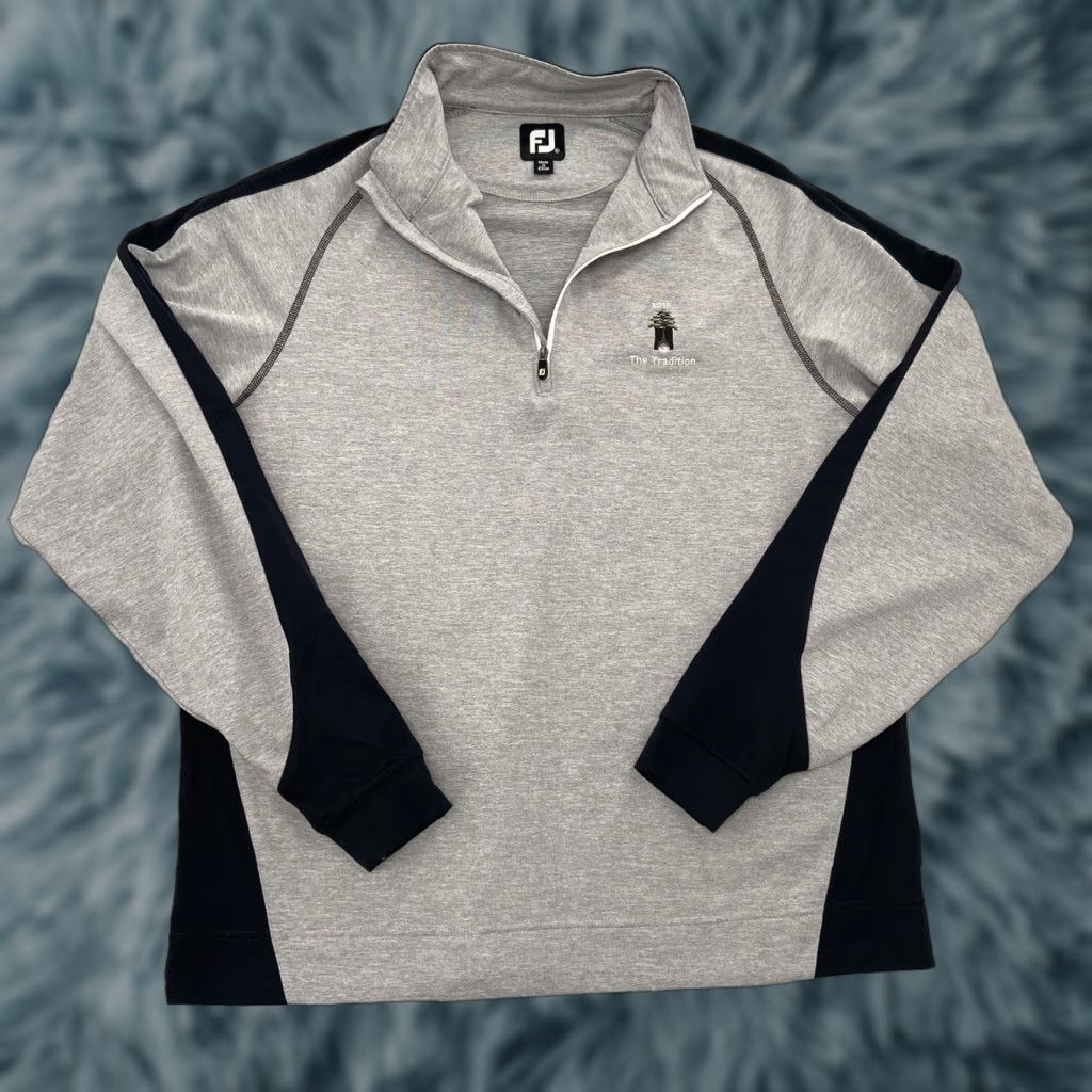 Footjoy VINTAGE FootJoy Golf Pullover Sweater 1/4 Zip Adult Medium Gray 2015 Solid Mock Neck Long Sleeve Mens Size US M / EU 48-50 / 2 - 1 Thumbnail