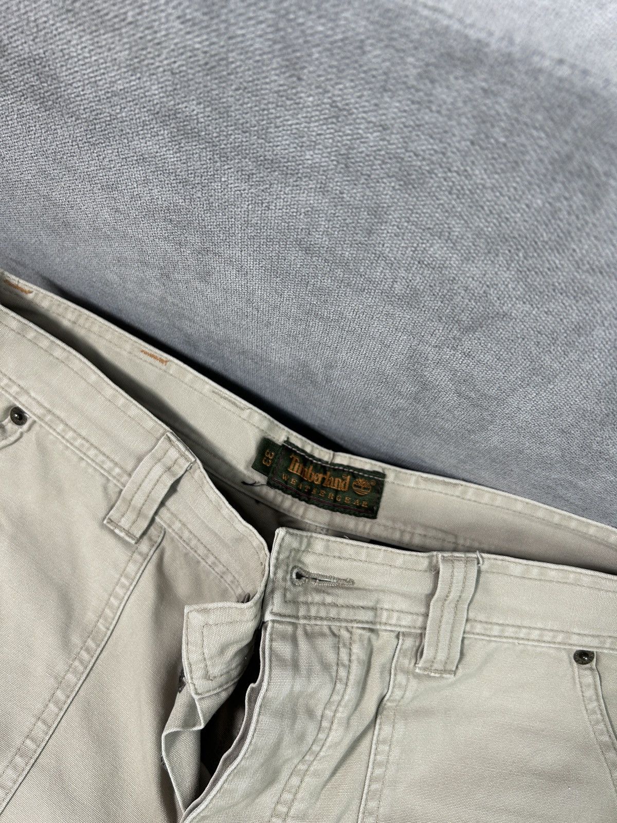 Timberland × Vintage TIMBERLAND CARGO VINTAGE SHORTS MADE IN HONG KONG Size US 31 - 3 Thumbnail