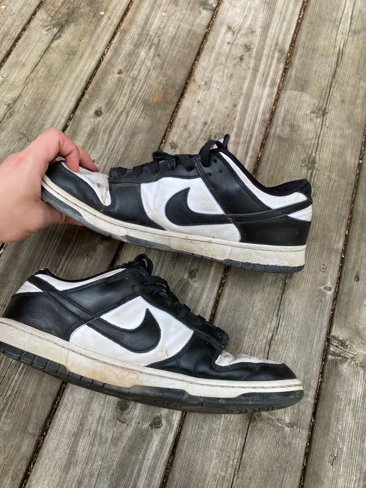 Nike Nike Dunk Low Men's Size 13 Retro White & Black Panda DD139 Size US 13 / EU 46 - 5 Thumbnail