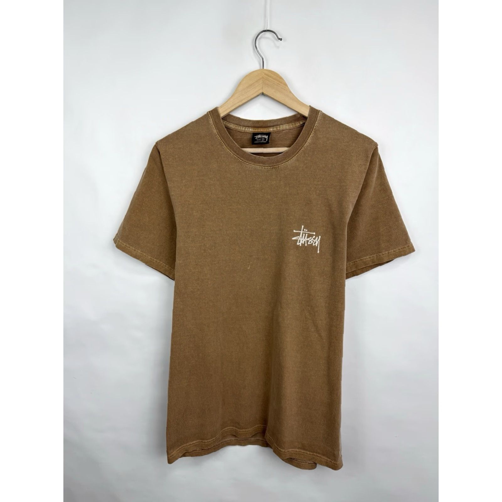 Vintage VINTAGE Stussy T-Shirt Brown Retro Size S Mens Size US S / EU 44-46 / 1 - 5 Thumbnail