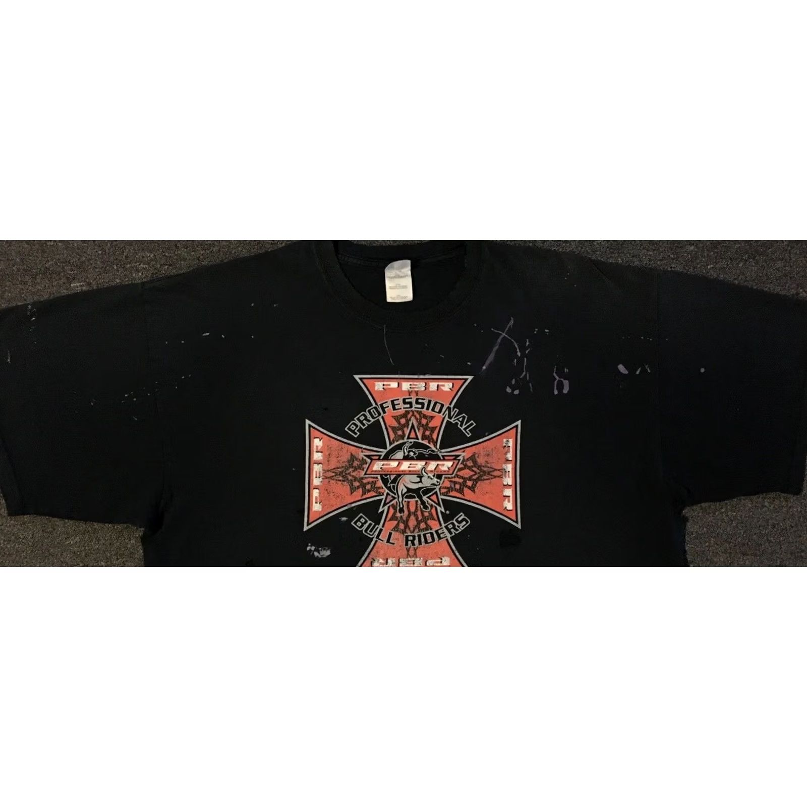 Thrasher VINTAGE Pro Bull Riders Thrashed Faded Shirt 2XL Black Cowboy Rodeo Biker Grunge Punk Y2K Shirt Mens Size US XXL / EU 58 / 5 - 7 Thumbnail