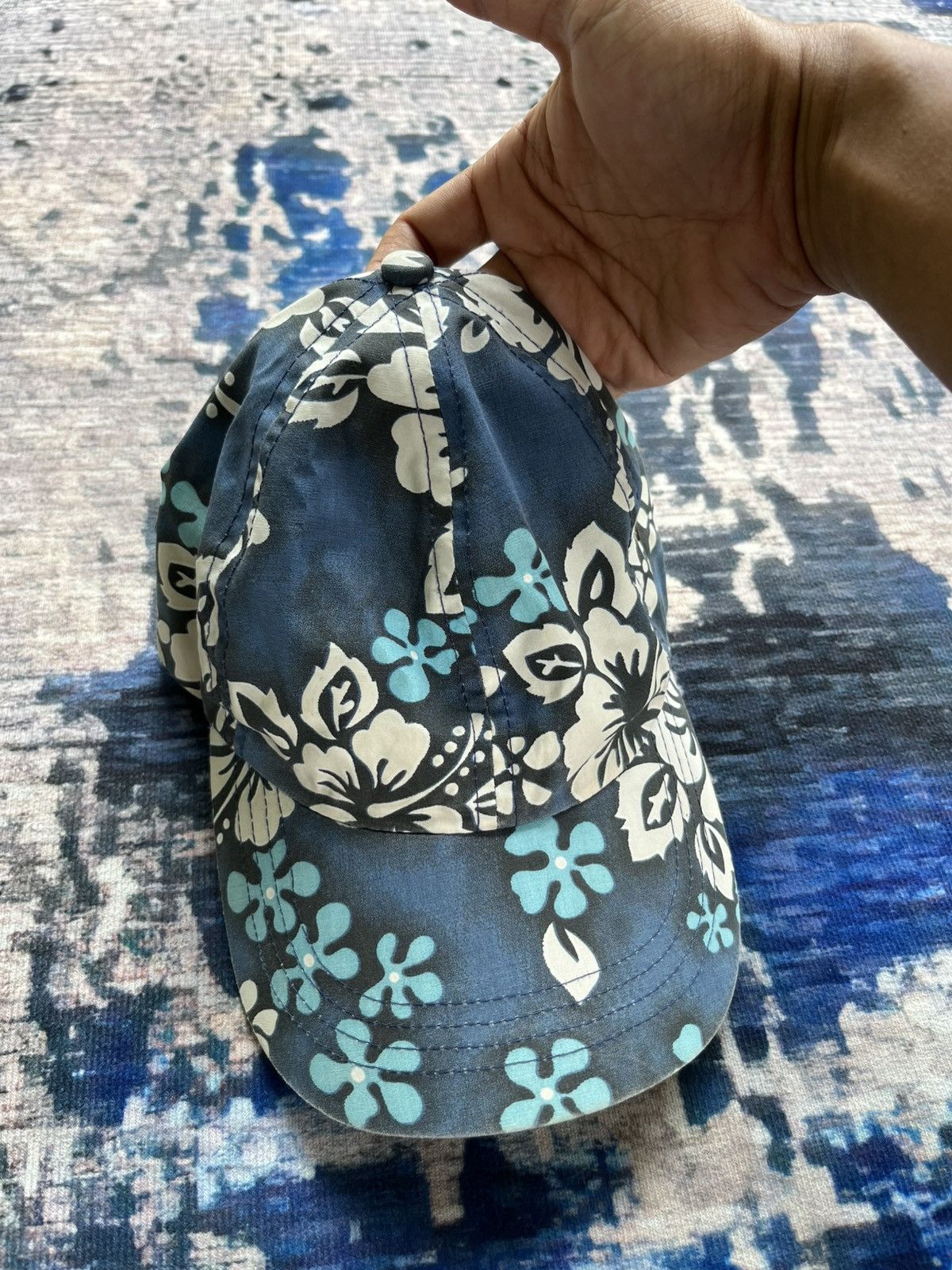 Vintage 🔥Vintage Hippie Flower Cap 90s Size ONE SIZE - 1 Thumbnail