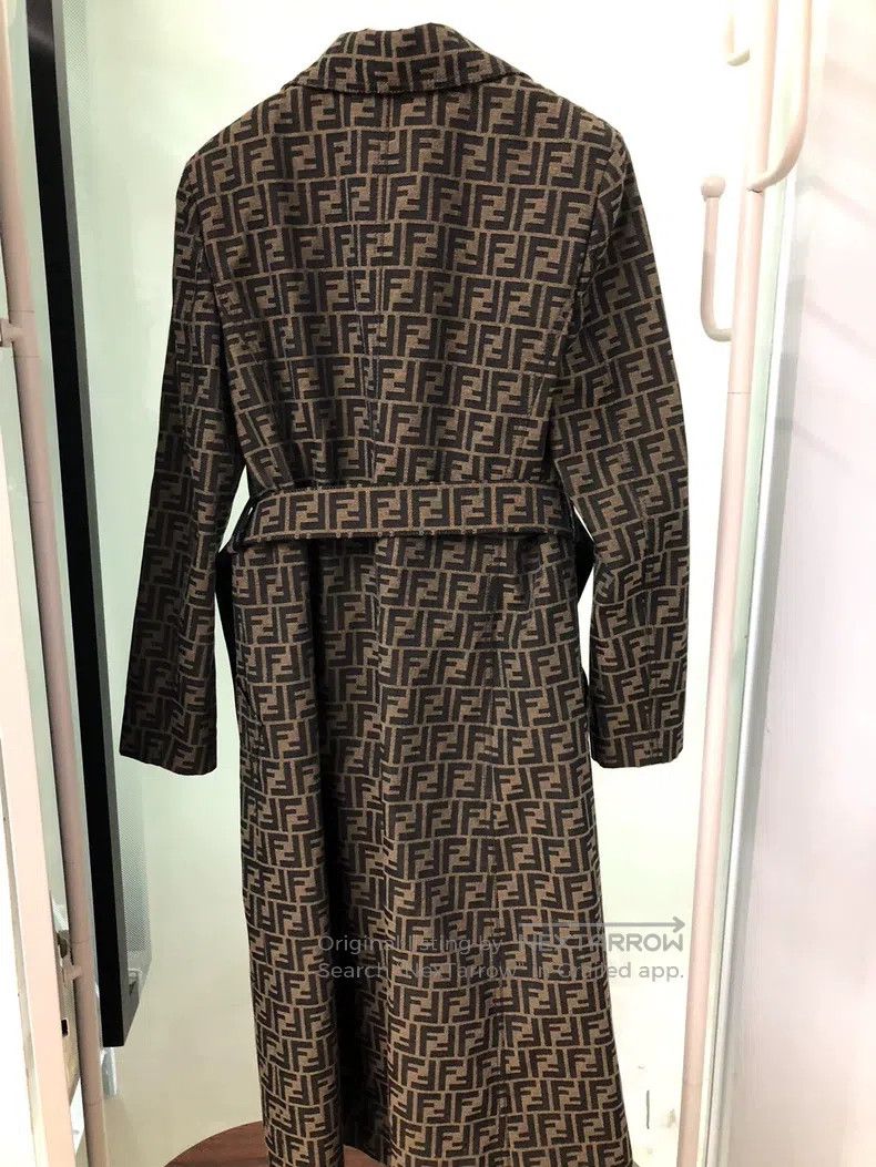 Fendi Fendi All-Print Trench Coat Size XS / US 0-2 / IT 36-38 - 2 Thumbnail