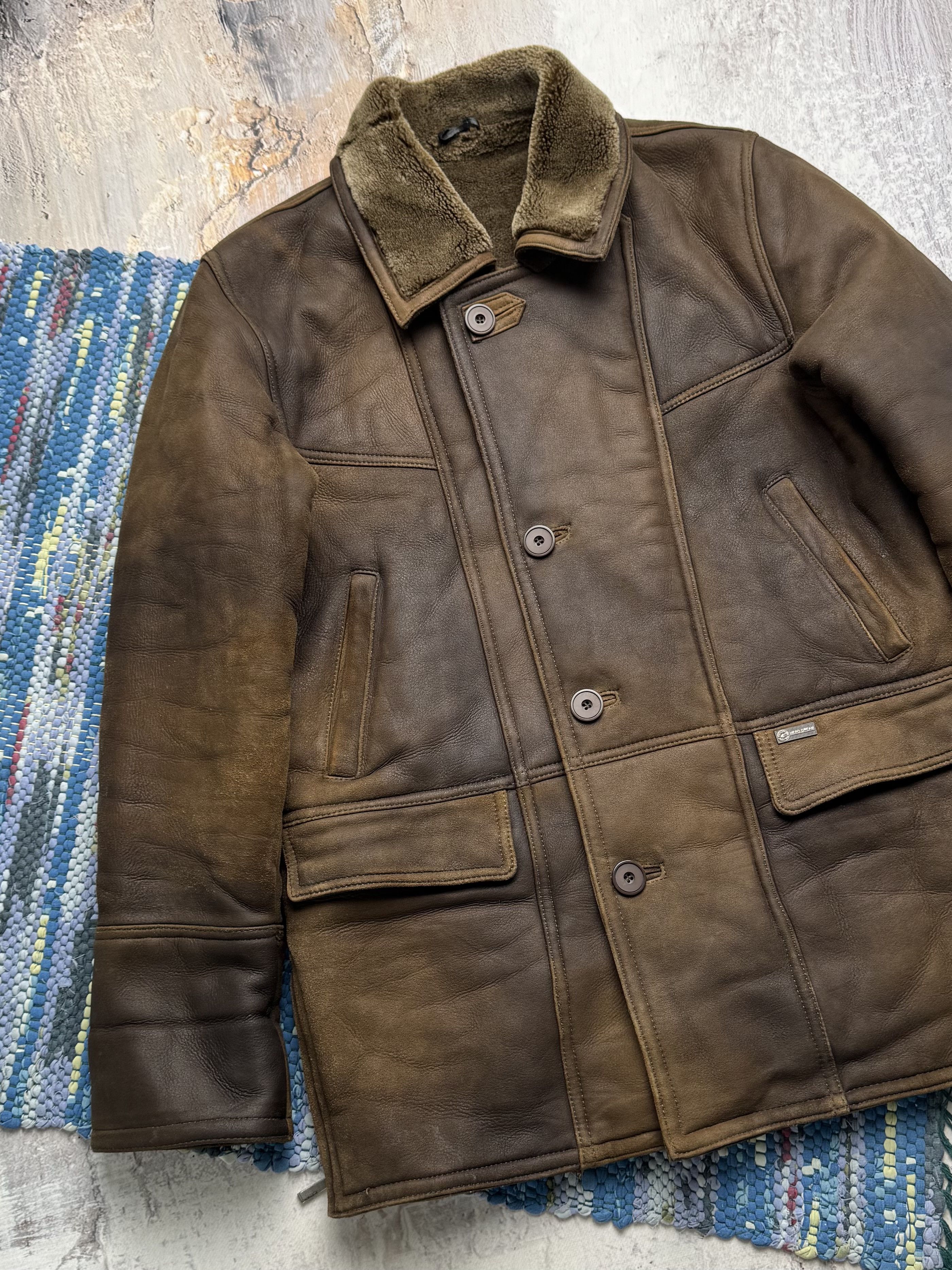 Vintage Vintage Faded Real Sheepskin Coat A8(V1)D15 Size US M / EU 48-50 / 2 - 2 Thumbnail