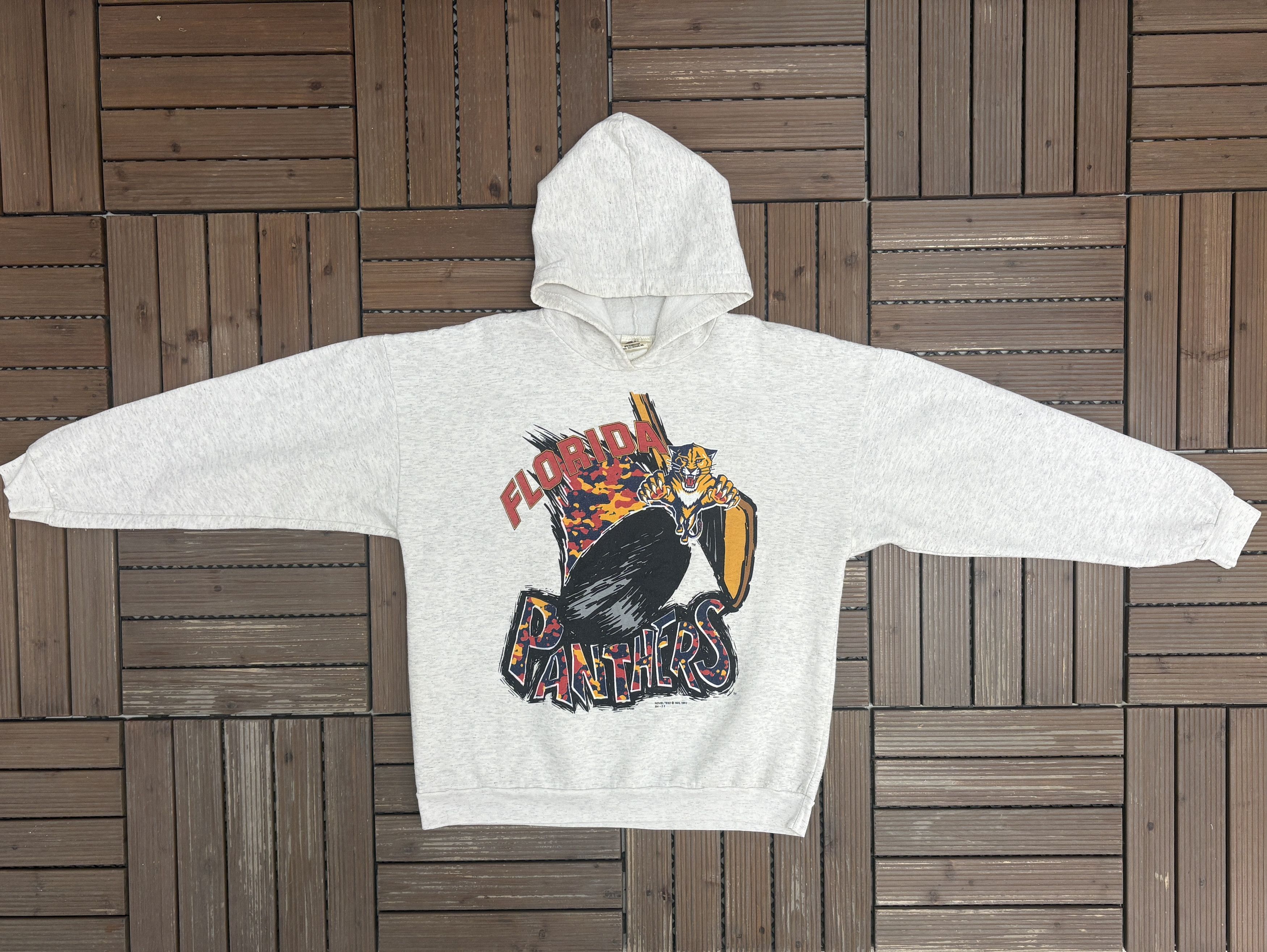 Vintage Florida Panthers Vintage Grey Hoodie Sweater Size US L / EU 52-54 / 3 - 6 Thumbnail