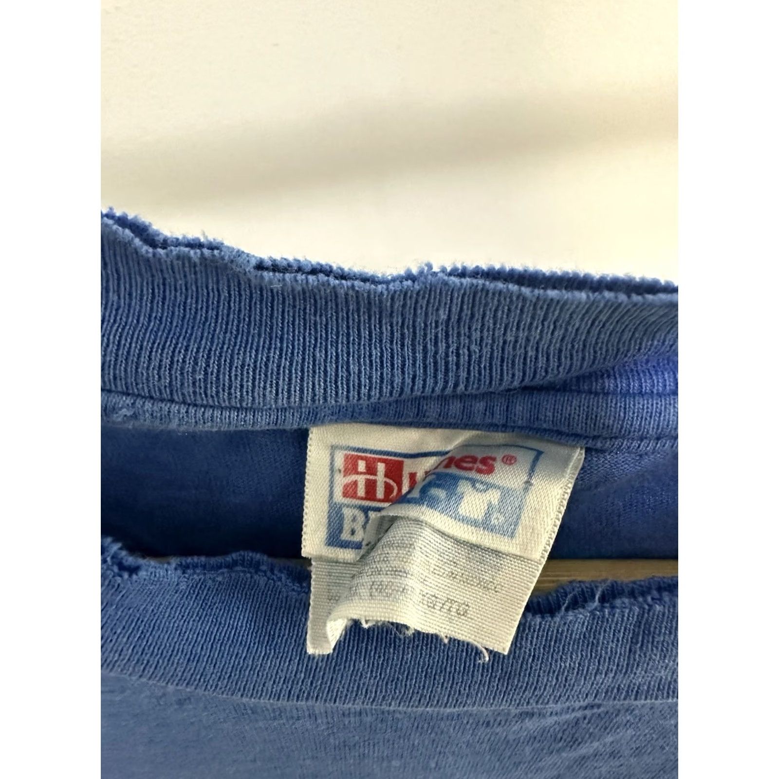 Hanes VINTAGE 90s Fuel Clothing Co T-Shirt Size XL Blue Skateboard Skate Surf Thrashed Worn Mens Size US XL / EU 56 / 4 - 4 Thumbnail