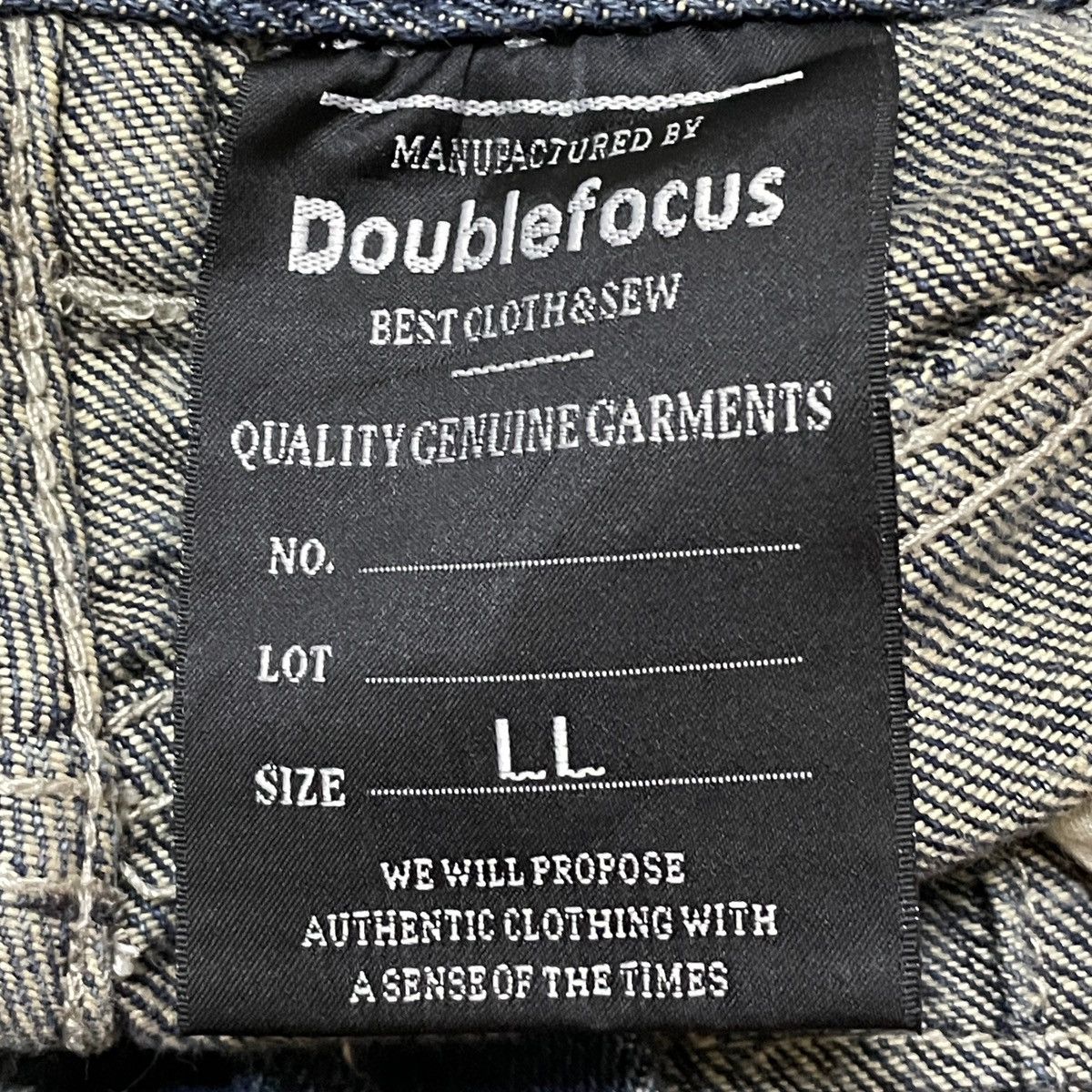 14th Addiction × Japanese Brand × Le Grande Bleu (L.G.B.) Rare Design Vintage Brand Double Focus Tactical Jeans 1990s Size US 33 - 10 Thumbnail