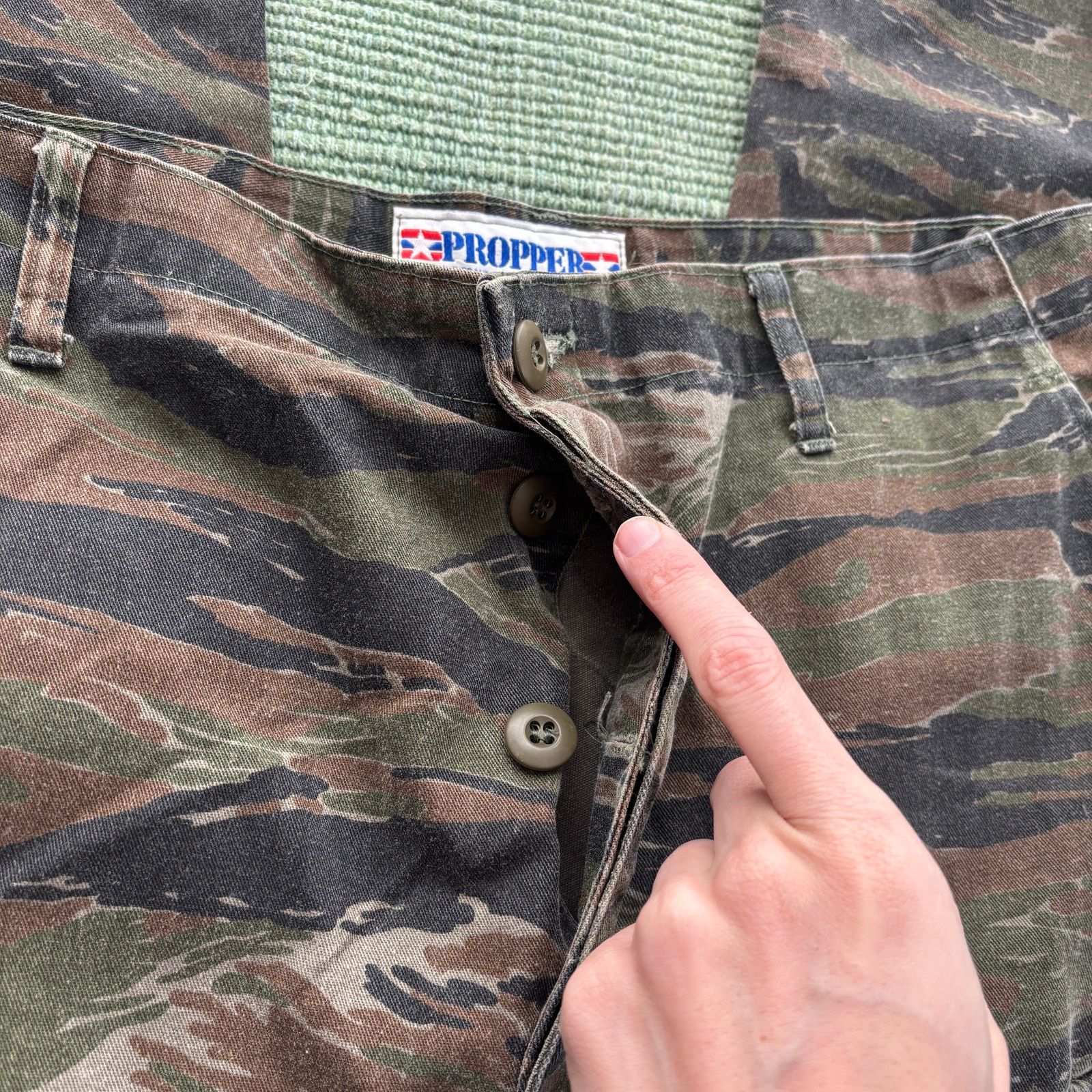 Propper × Vintage Vintage Military Tiger Stripe Cotton Pants Propper Brand L Size US 35 - 3 Thumbnail